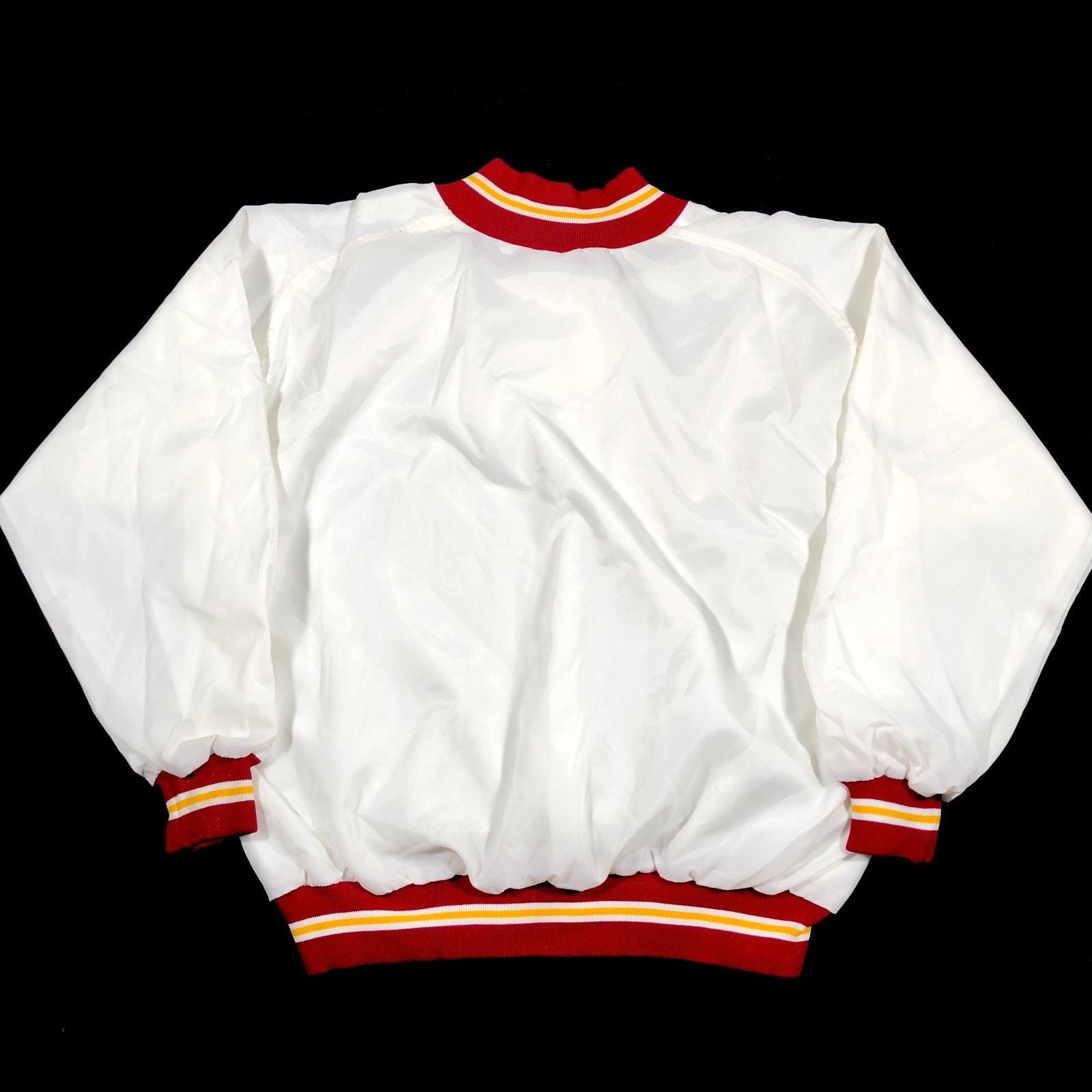 Vintage vintage 90s BIKE White maroon nylon windbreaker Jacket XL Size US XL / EU 56 / 4 - 8 Thumbnail