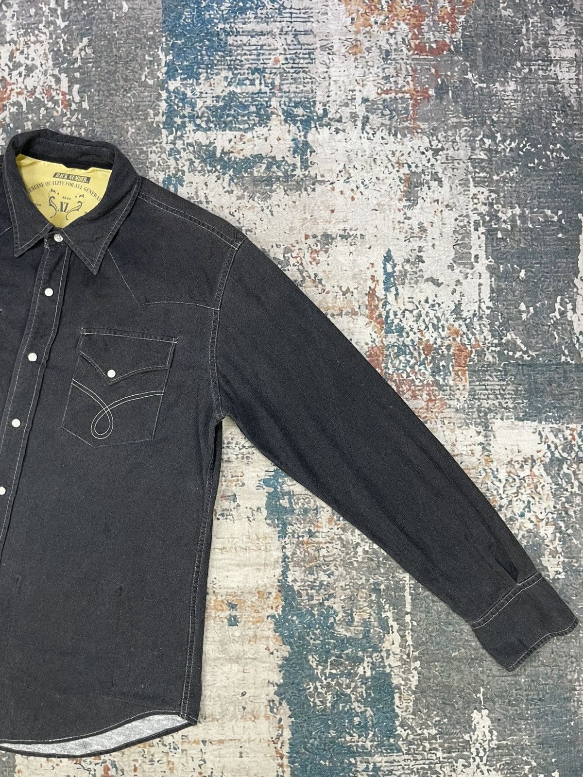Japanese Brand Back Number Double Layer Western Shirt Size US L / EU 52-54 / 3 - 7 Thumbnail