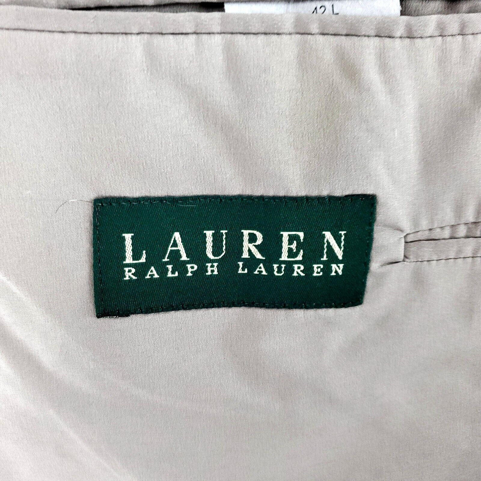 Lauren Ralph Lauren Lauren Ralph Lauren Wool 2 Button Sport Coat 42L Tan Multico Size 42L - 7 Thumbnail