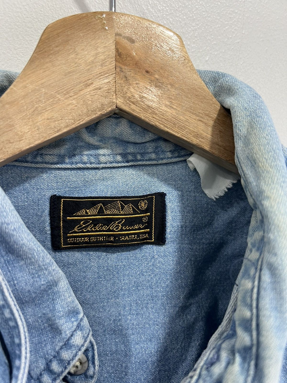 Eddie Bauer Vintage Eddie Bauer Denim Button up shirt Size US L / EU 52-54 / 3 - 3 Thumbnail