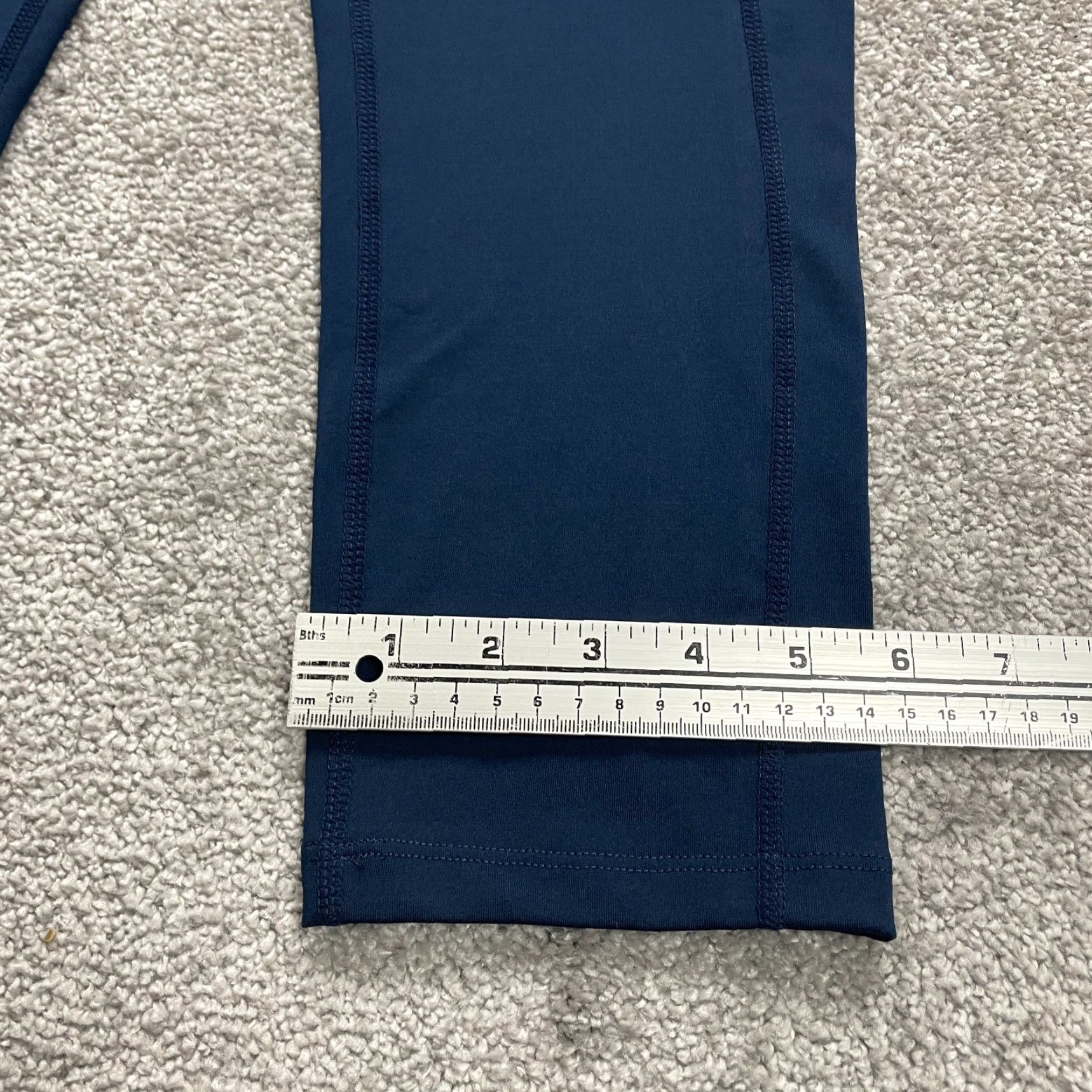 Vintage Unbranded Compression Leggings Womens Medium Navy Blue Pocket Athletic Gym 24x19 Size 32" / US 10 / IT 46 - 6 Thumbnail