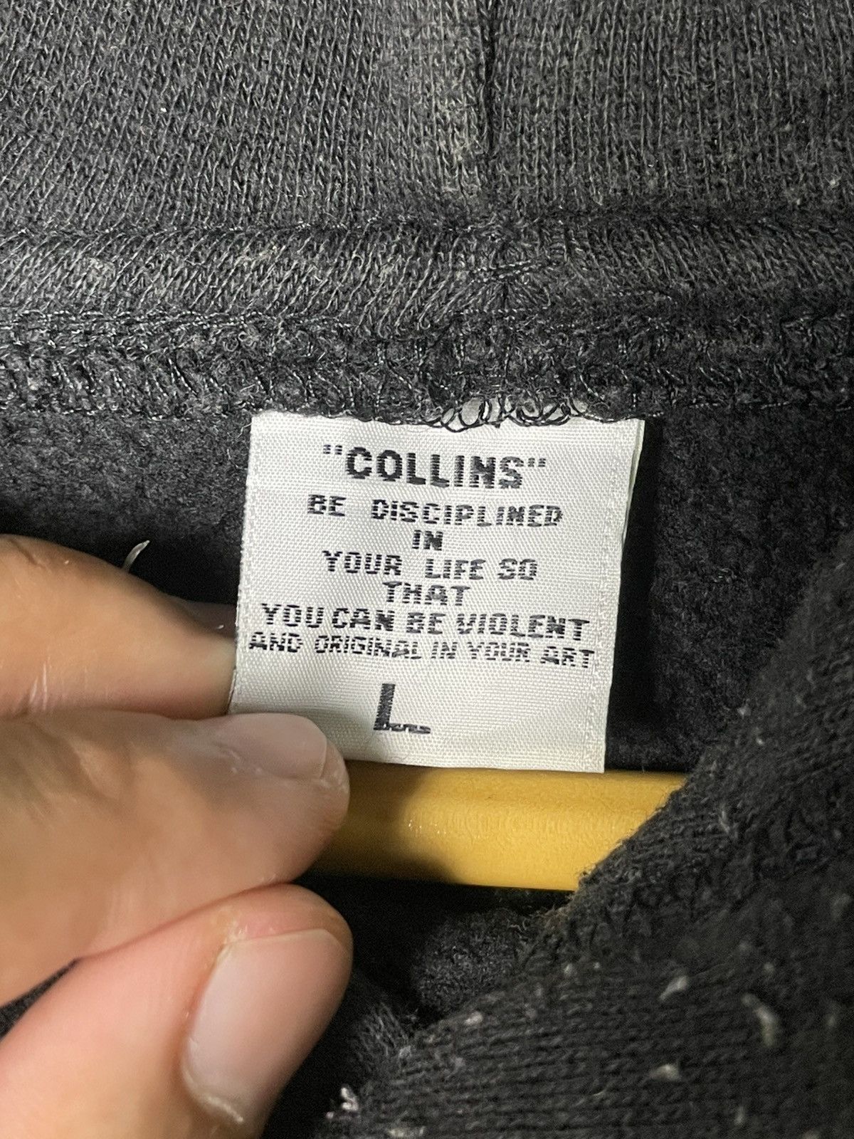 Japanese Brand Collins Brand Spellout Hoodie (53) Size US L / EU 52-54 / 3 - 8 Thumbnail