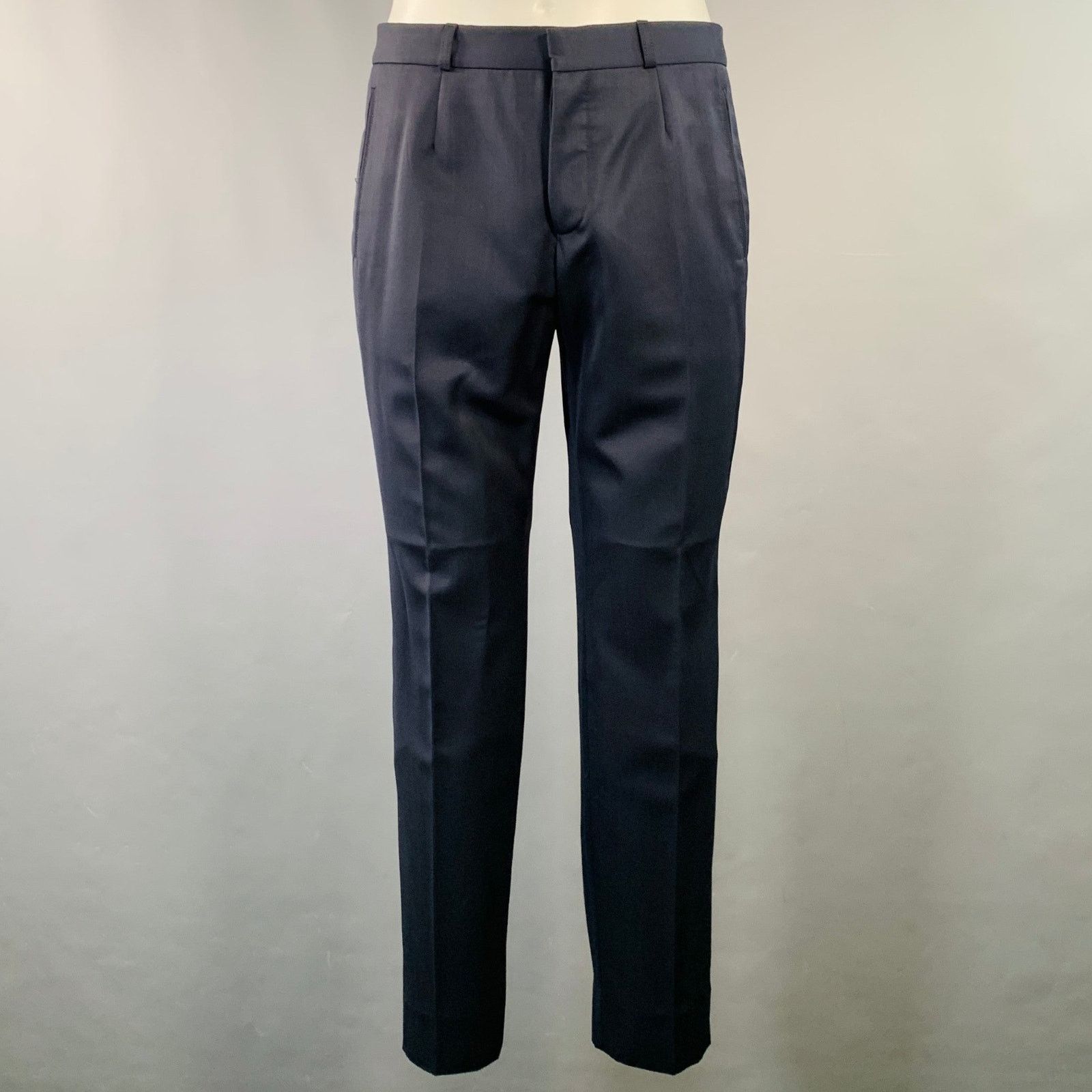 Burberry Prorsum BURBERRY PRORSUM Size 40 Navy Wool Notch Lapel Tuxedo Size 40R - 5 Thumbnail