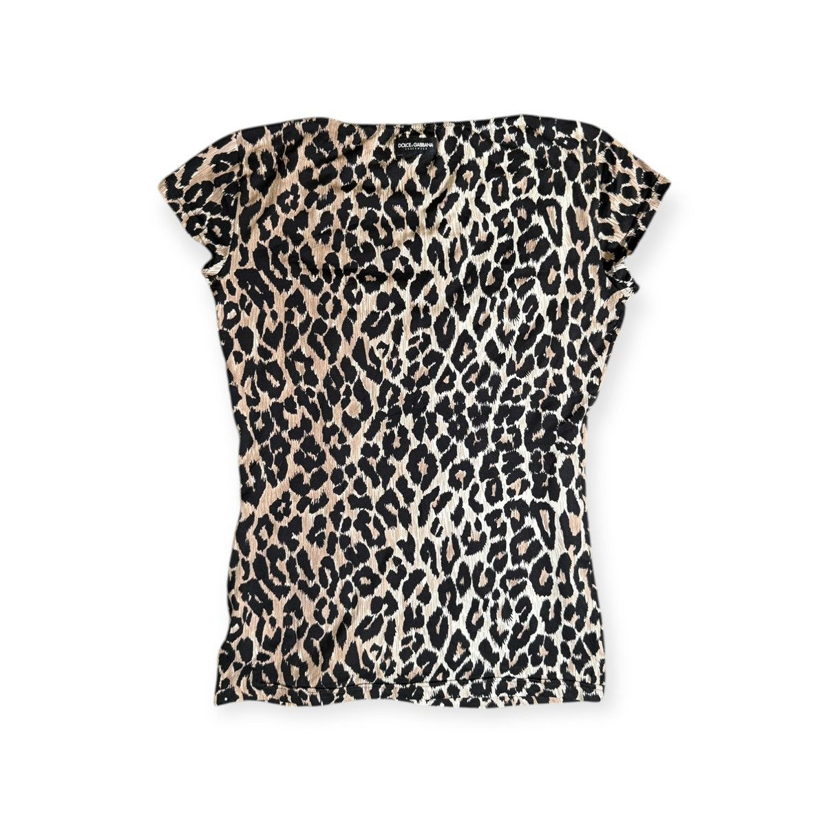 Dolce & Gabbana Dolce & Gabbana Leopard Print Fitted Top Y2K Size S / US 4 / IT 40 - 2 Thumbnail