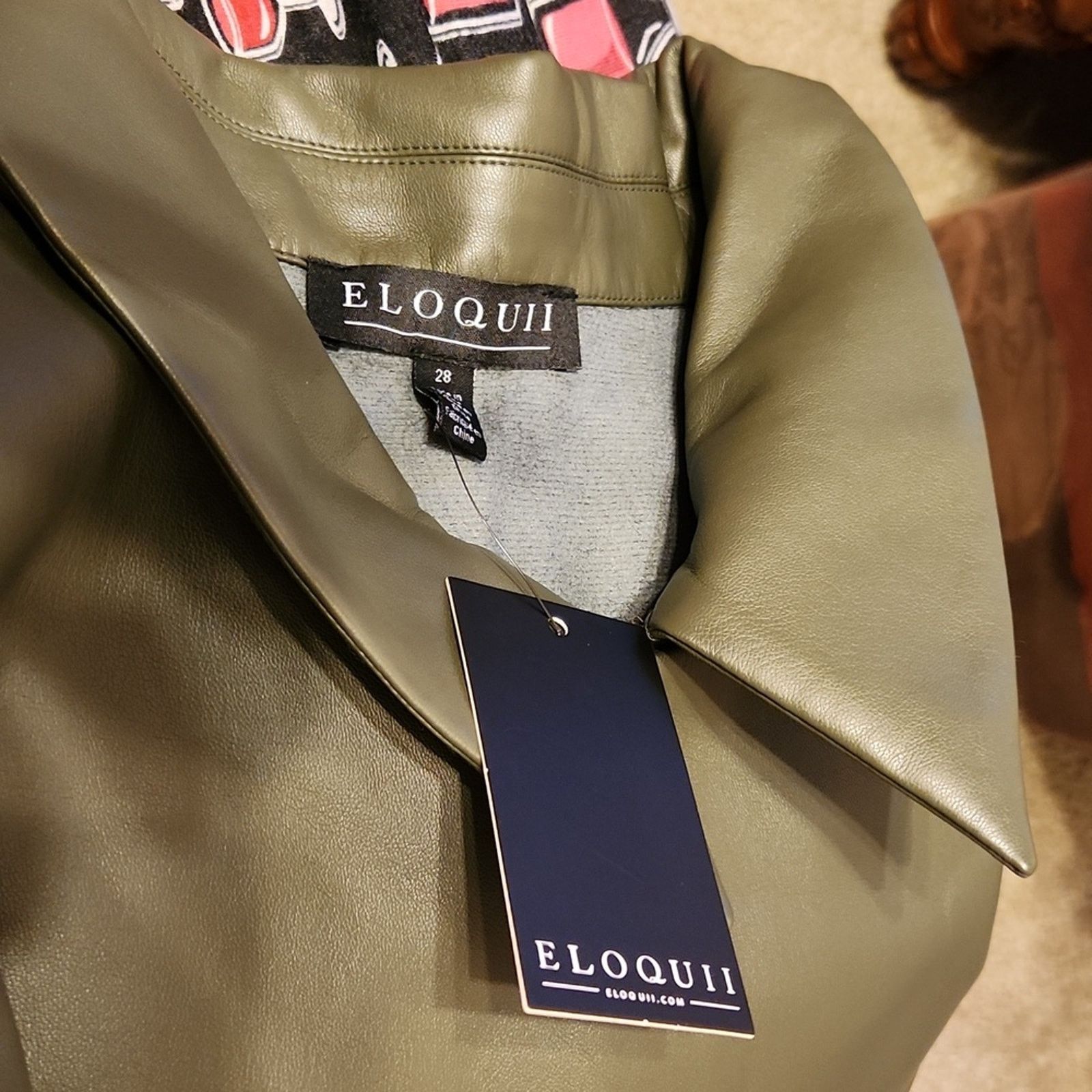 Other ELOQUII ☆ BUTTER SOFT OLIVE FAUX LEATHER ROMPER ☆ 22w ☆ NWT Size 42" / US 20 - 5 Thumbnail