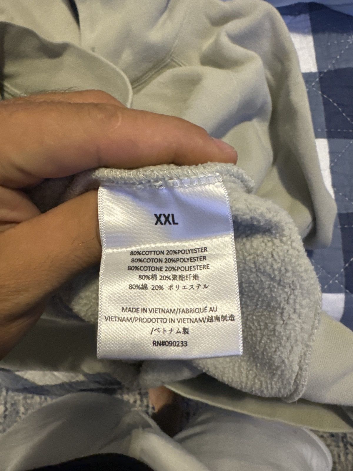 FOG × Fear of God SSENSE Exclusive Concrete Pullover Hoodie Size US XXL / EU 58 / 5 - 3 Thumbnail