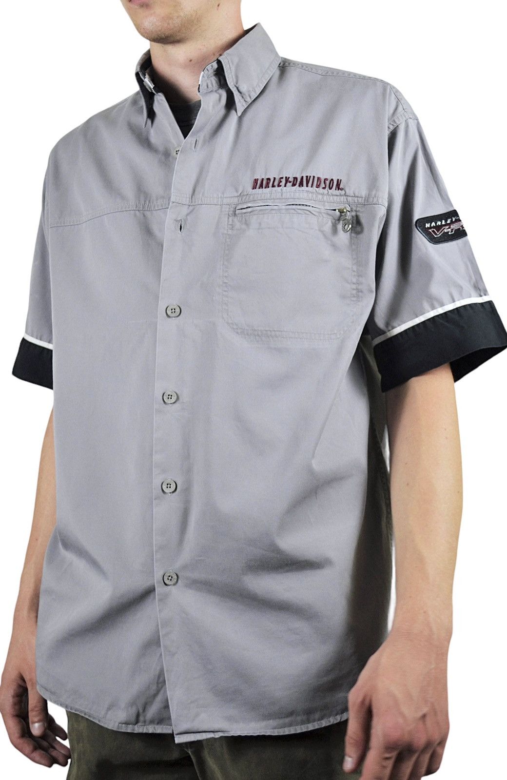 Harley Davidson Vintage Harley Davidson Racing Mechanic Big Logo Shirt Size US M / EU 48-50 / 2 - 4 Thumbnail