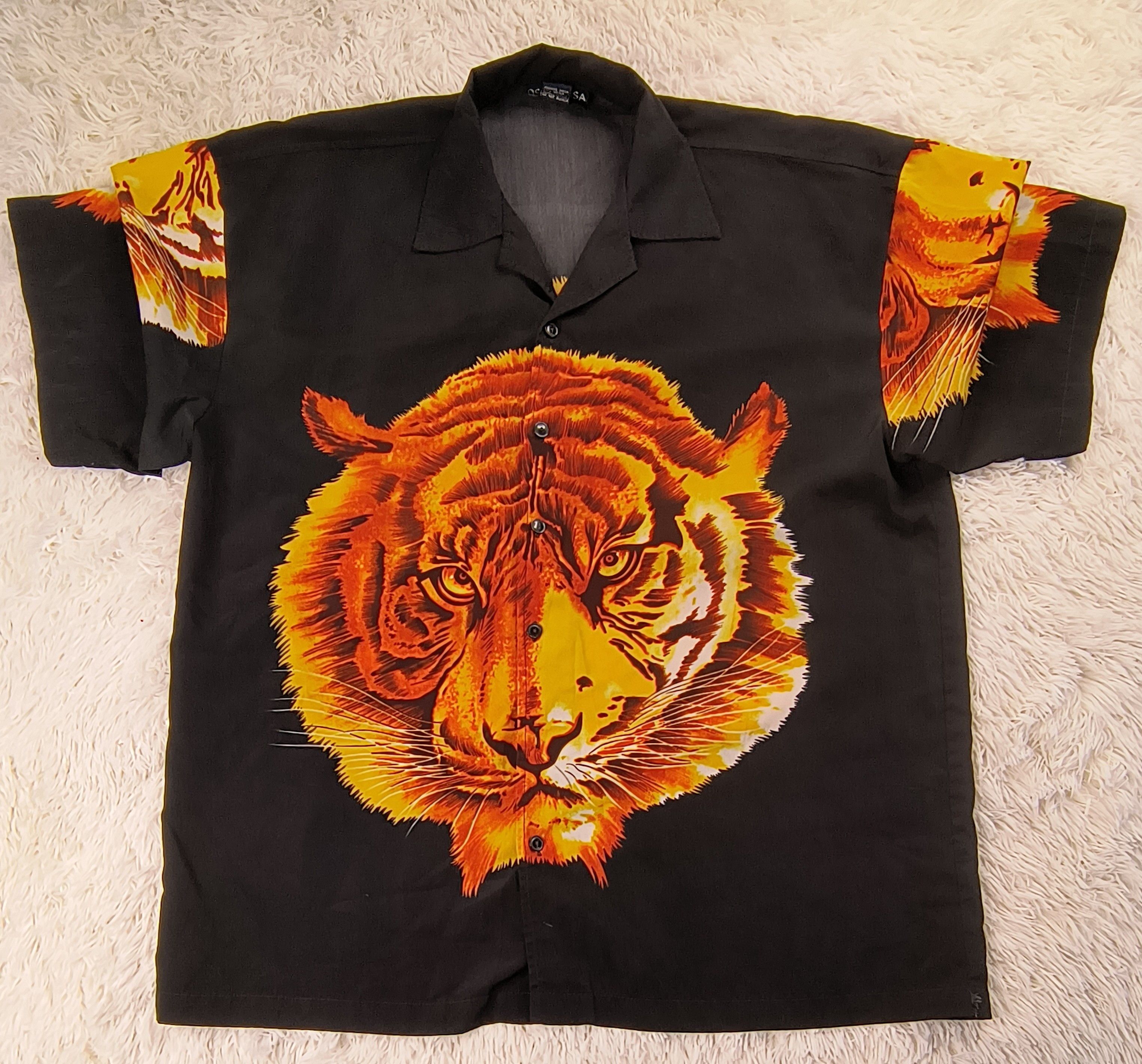 Other Vintage golden tiger 90s button up shirt Size US L / EU 52-54 / 3 - 2 Thumbnail