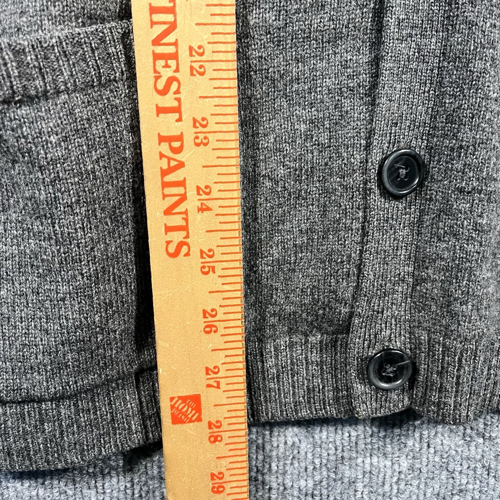 Vintage Mantles Mens Medium Cardigan Sweater 100% Wool Gray Vintage 90s Fair Isle Knit Collared Pockets Size US M / EU 48-50 / 2 - 3 Thumbnail