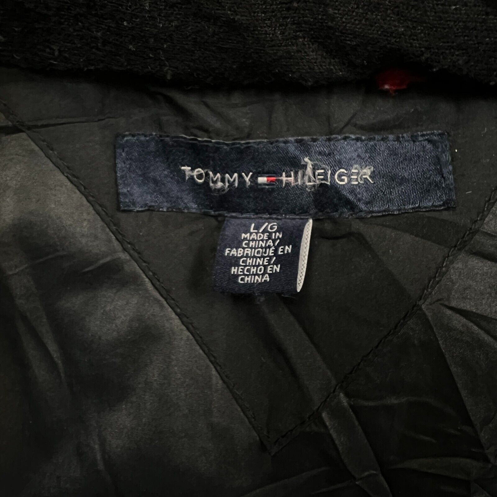 Tommy Hilfiger × Vintage Tommy Hilfiger Jacket Large Flag Full Zip Puffer Down Coat Size US L / EU 52-54 / 3 - 6 Thumbnail