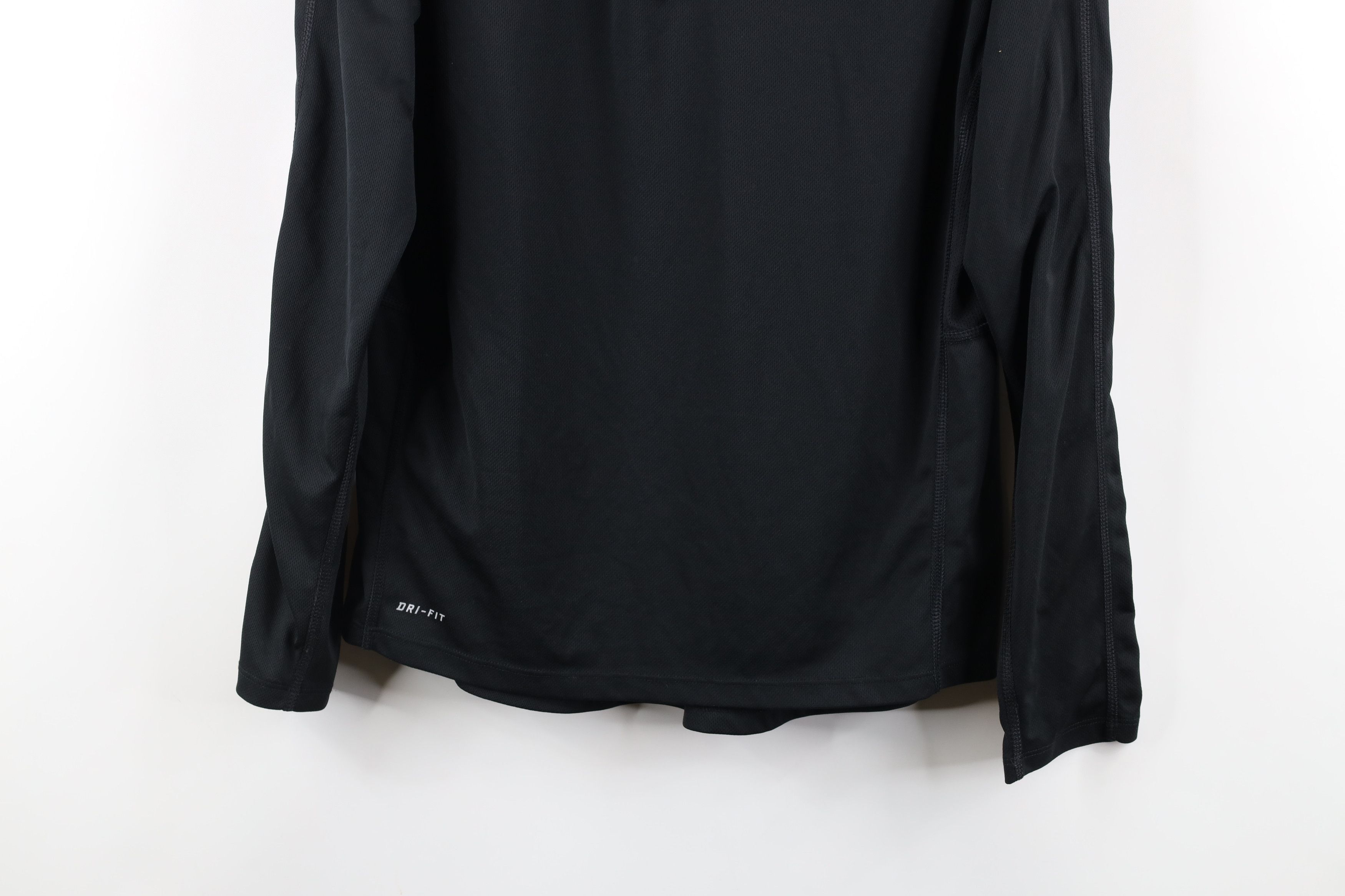 Nike × Vintage Nike Running Swoosh Lightweight Half Zip Pullover Top Black Size US M / EU 48-50 / 2 - 3 Thumbnail