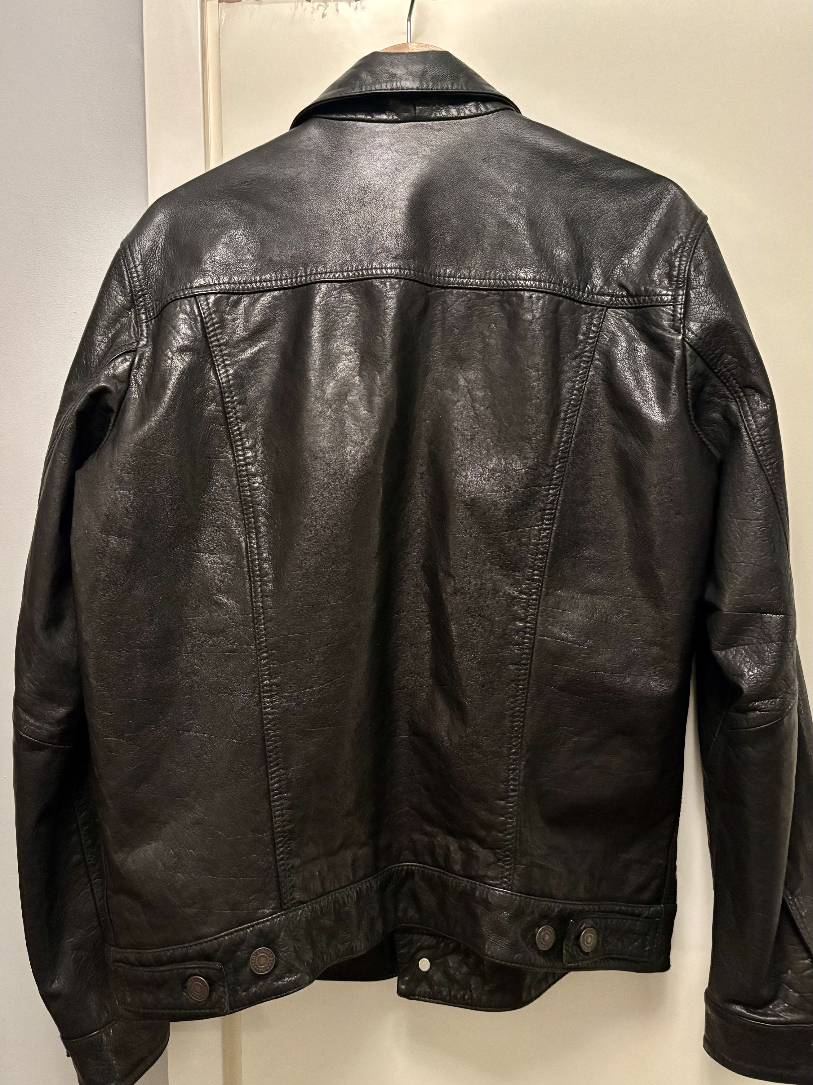 Levi's Levis Leather Jacket Type 3 Buffalo Leather Size US M / EU 48-50 / 2 - 2 Thumbnail