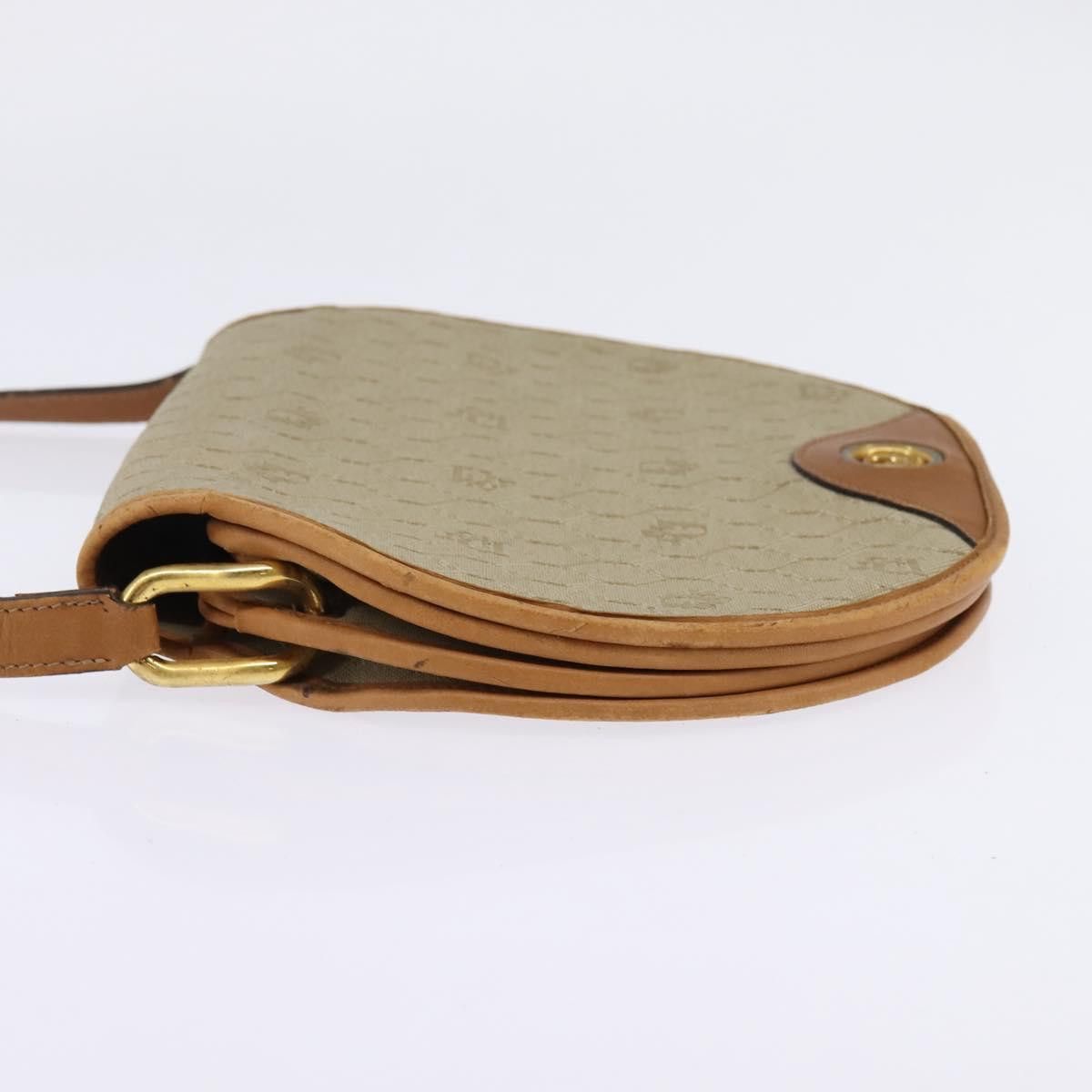 Dior DIOR Honeycomb Canvas Shoulder Bag Pvc Beige Gold Size ONE SIZE - 4 Thumbnail
