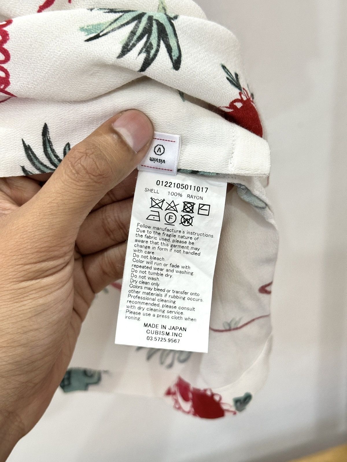 Visvim Visvim Wallis Sunnybird shirt 22SS "White/Red" size 3 Size US L / EU 52-54 / 3 - 7 Thumbnail