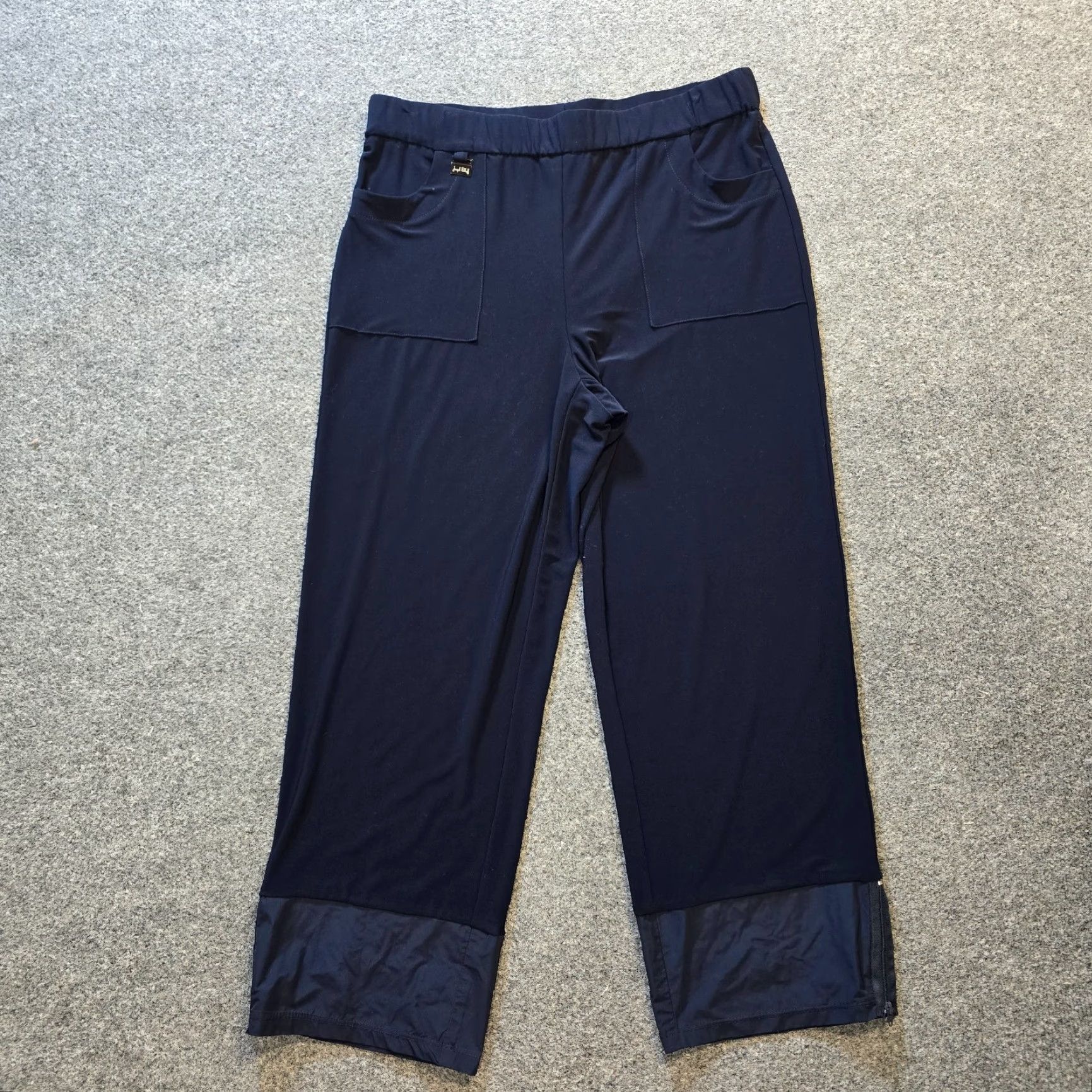 Joseph Ribkoff Joseph Ribkoff Pants Womens Size 12 Blue Straight Crop Stretch Capsule Casual Size 34" / US 12 / IT 48 - 2 Thumbnail