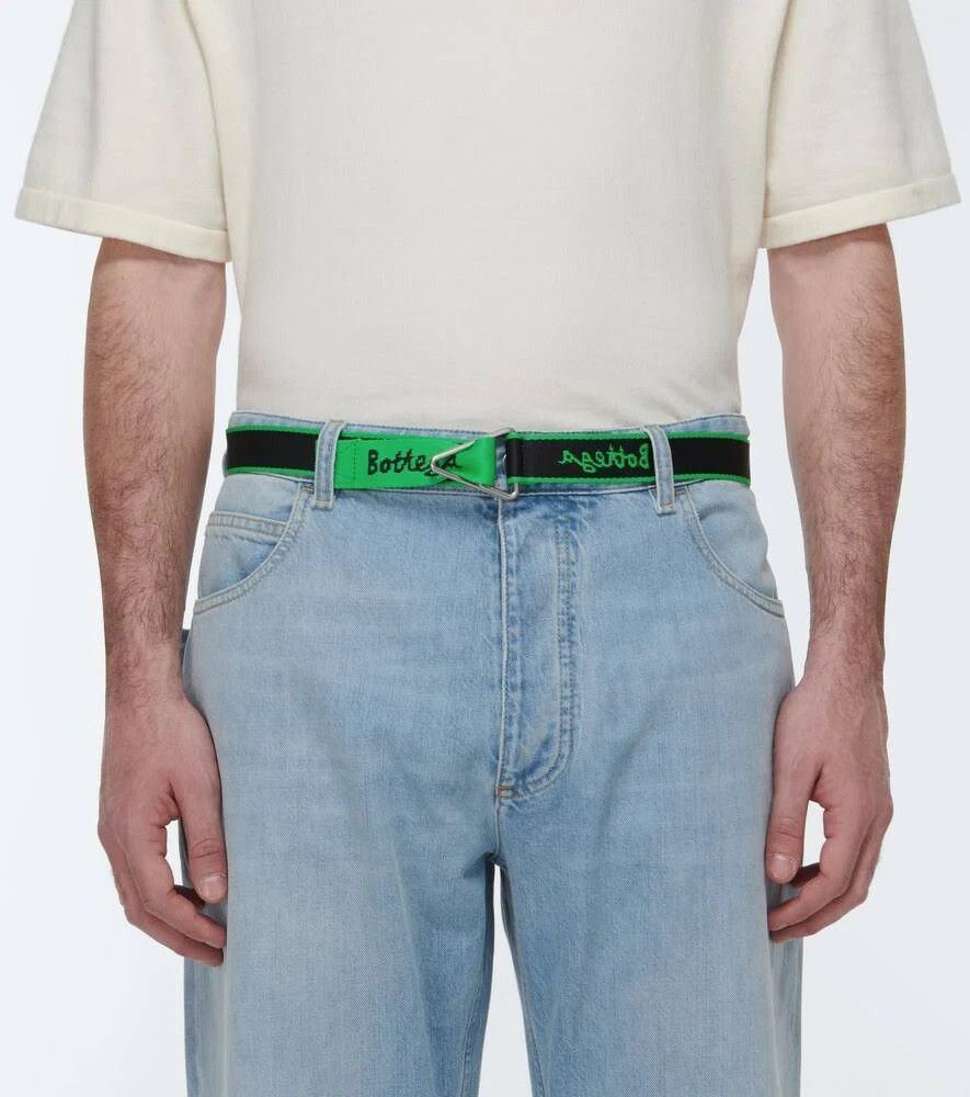 Bottega Veneta o1n1vont1224 Size: OS / Belts in Black/Green Size ONE SIZE - 9 Thumbnail