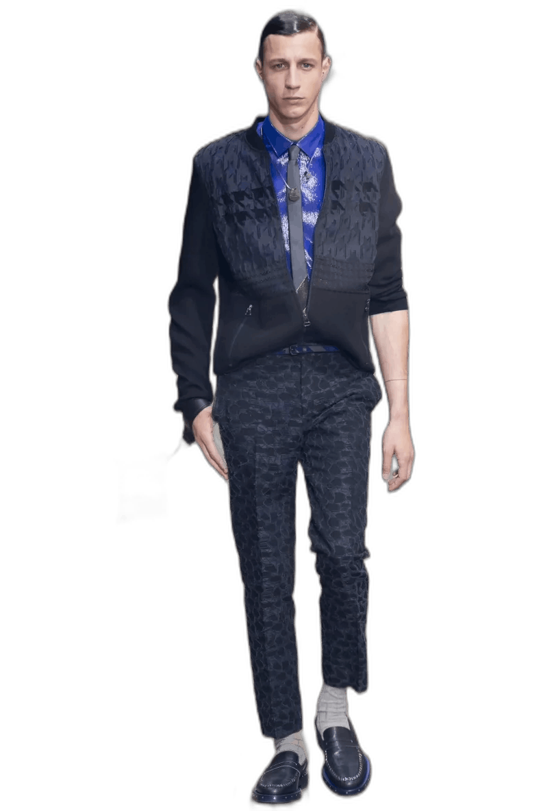 Lanvin Lanvin Runway Flocked Panel Jacket-2508 Size US M / EU 48-50 / 2 - 1 Thumbnail