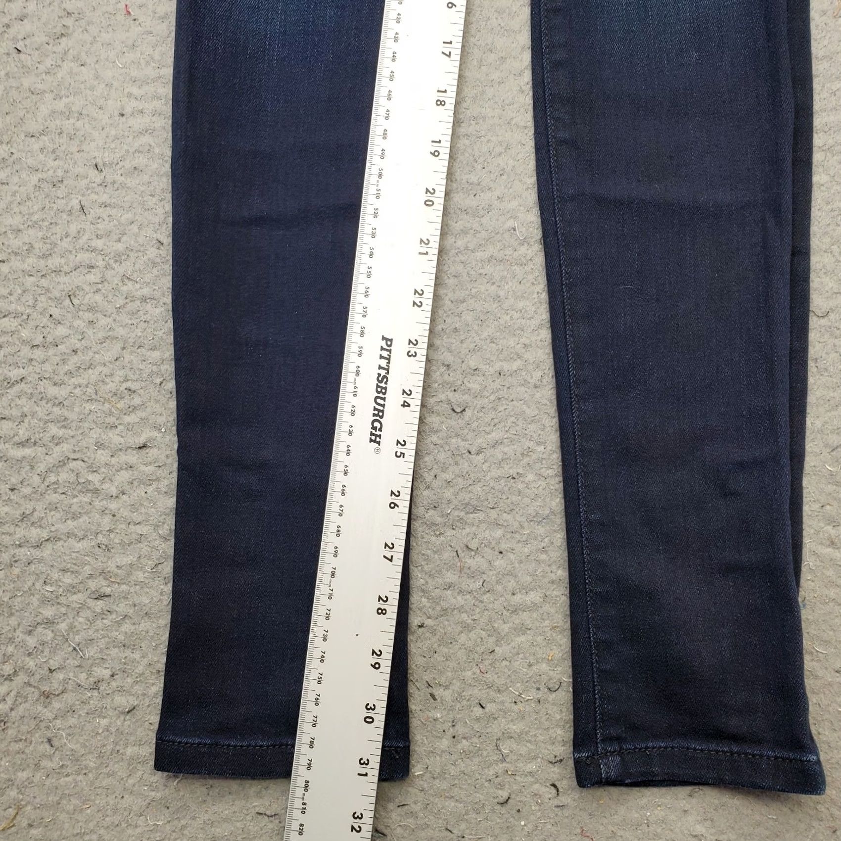 Vintage Joe's Jeans Womens 25 Blue Denim Ultra-Slim Stretch Dark Wash Faded Whiskered Jeans Size 42" / US 20 - 4 Thumbnail