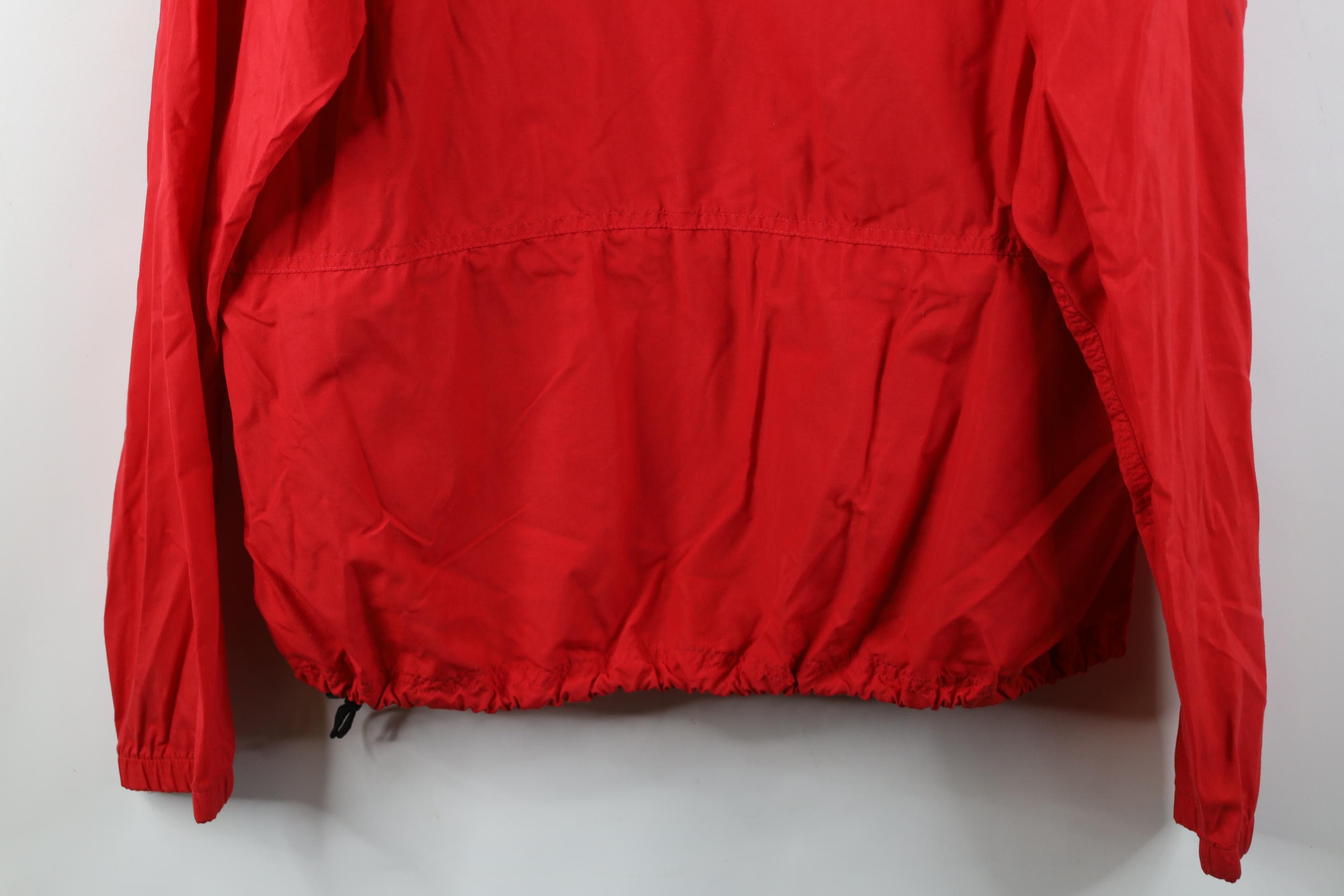 L.L. Bean Vintage 90s LL Bean Hooded Anorak Windbreaker Jacket Red USA Size US XXL / EU 58 / 5 - 17 Thumbnail