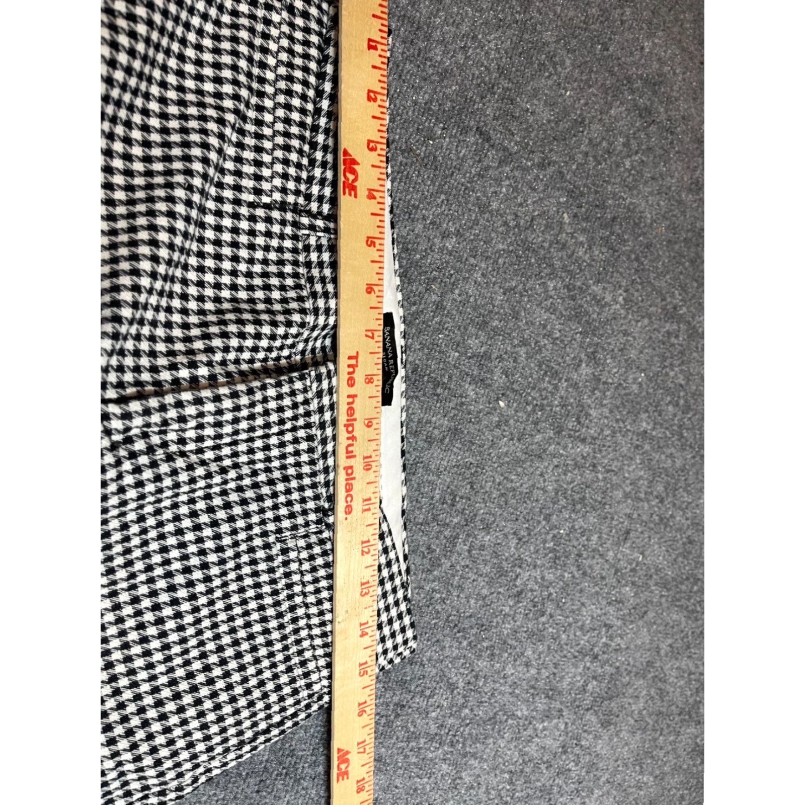 Banana Republic Banana Republic Pants Size 4 Black and White Dress Pants Women Regular Front Flat Front Zipper Button Classic 4 Regular Women Pants Size 27" / US 4 / IT 40 - 3 Thumbnail