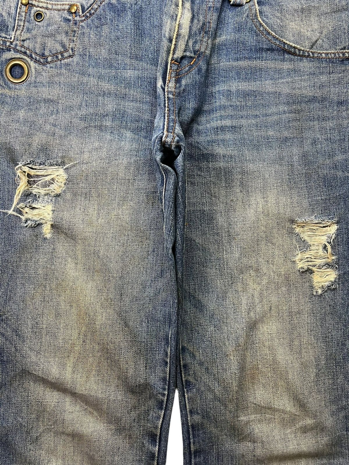Japanese Brand Vintage Japanese Brand Mud Wash Western Style Ripped Jeans Size US 32 / EU 48 - 5 Thumbnail