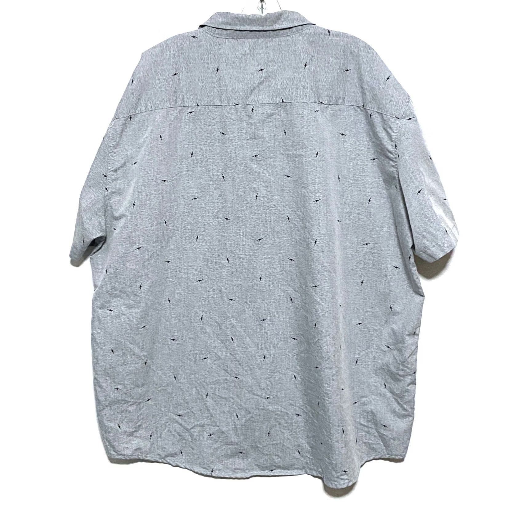 CO Molokai Surf Co Lightning Bolt AOP Pocket Button Shirt Mens 2XL Gray Black Y2K Size US XXL / EU 58 / 5 - 2 Thumbnail