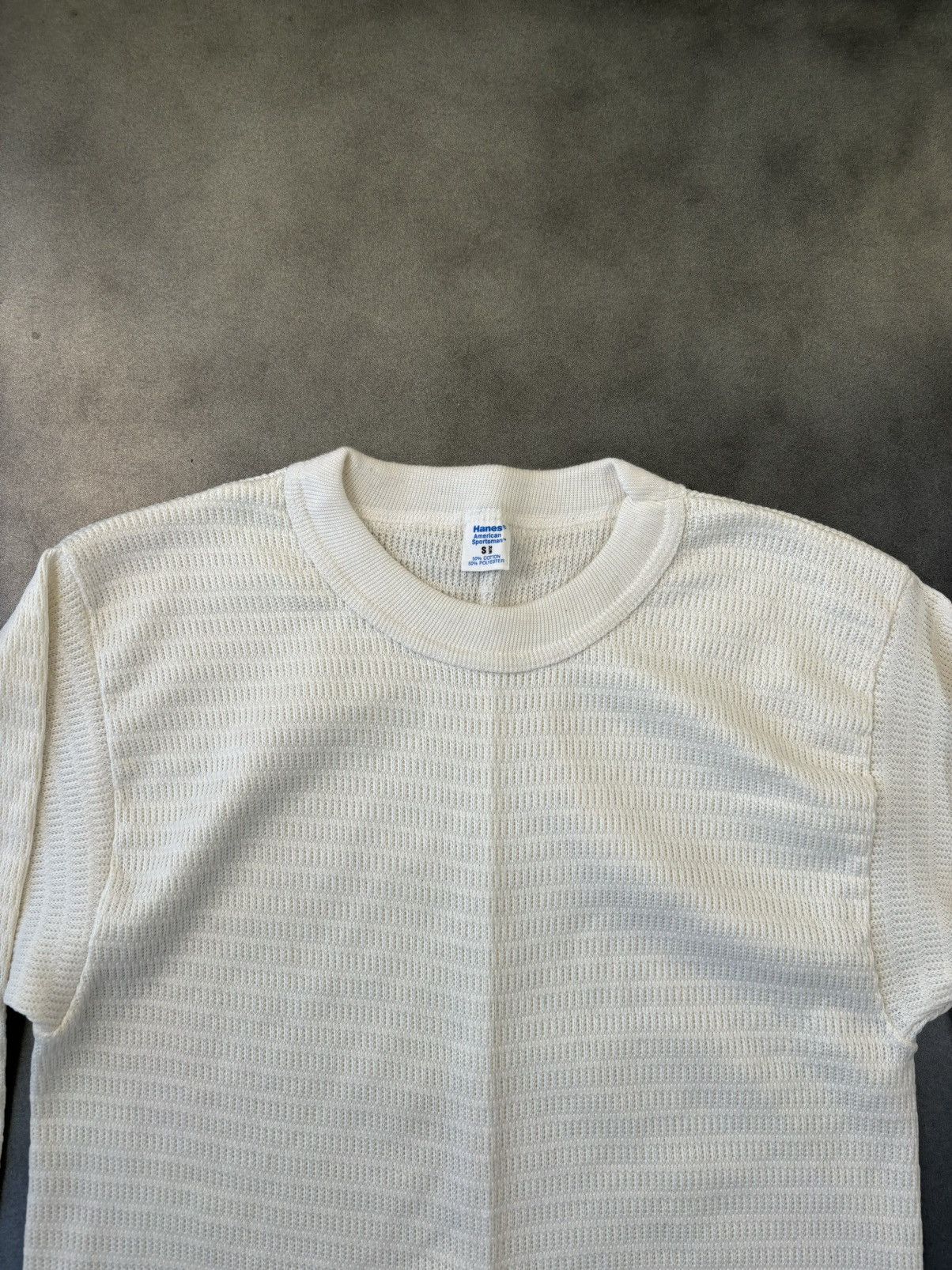 Hanes × Vintage 1980s Thermal Longsleeve Vintage Hanes American Sportsman US Size US S / EU 44-46 / 1 - 4 Thumbnail