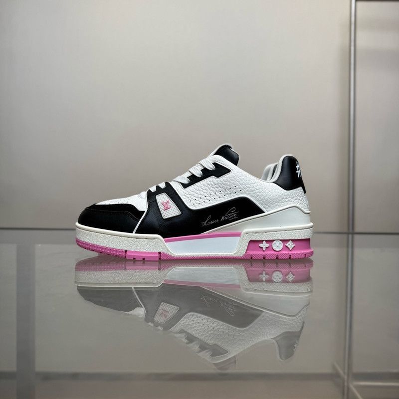 Louis Vuitton Louis Vuitton Trainer Low Top Sneakers in Pink -2505 Size US 7 / IT 37 - 5 Thumbnail