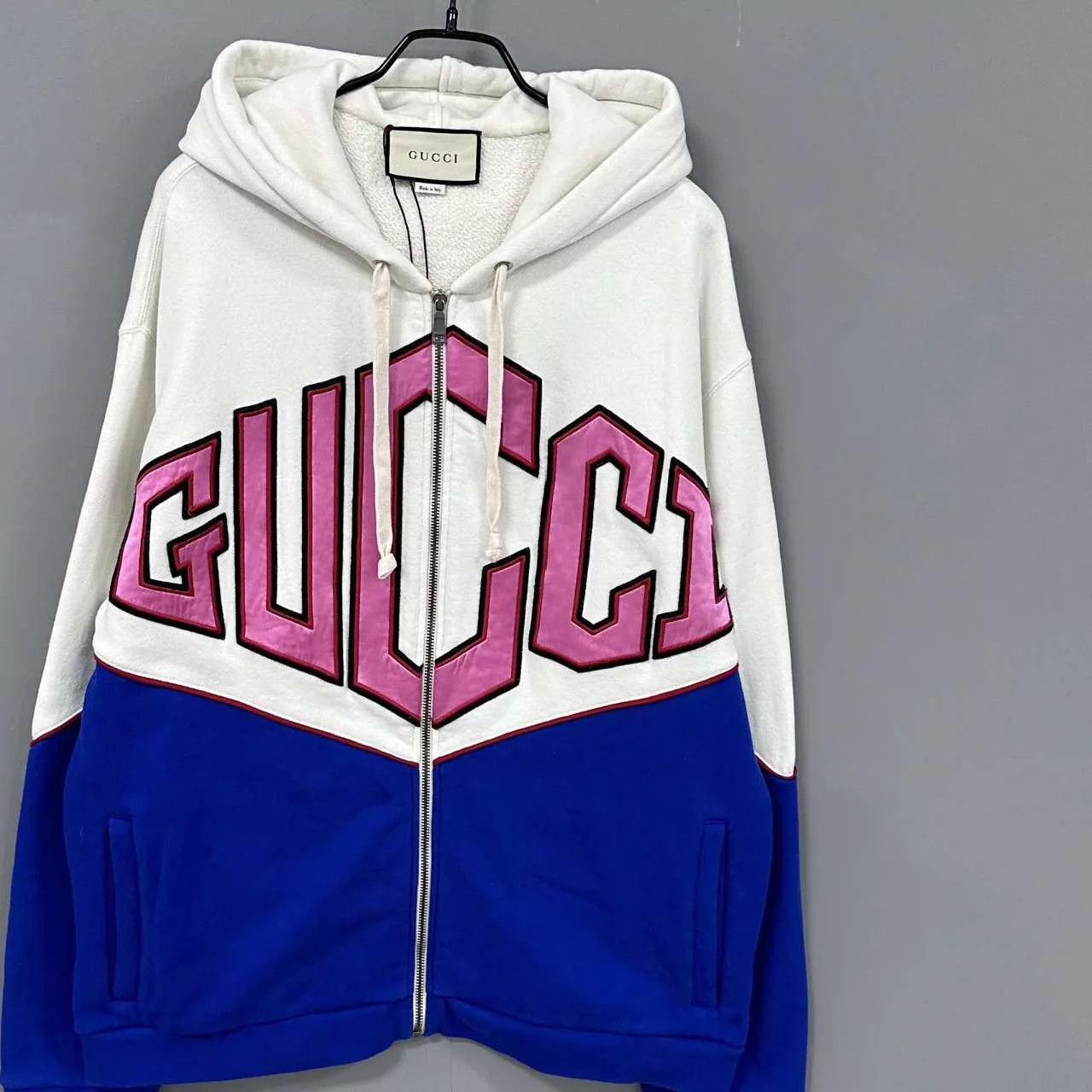 Gucci GUCCI color-blocked logo zipper jacket M 95 New Size US M / EU 48-50 / 2 - 2 Thumbnail
