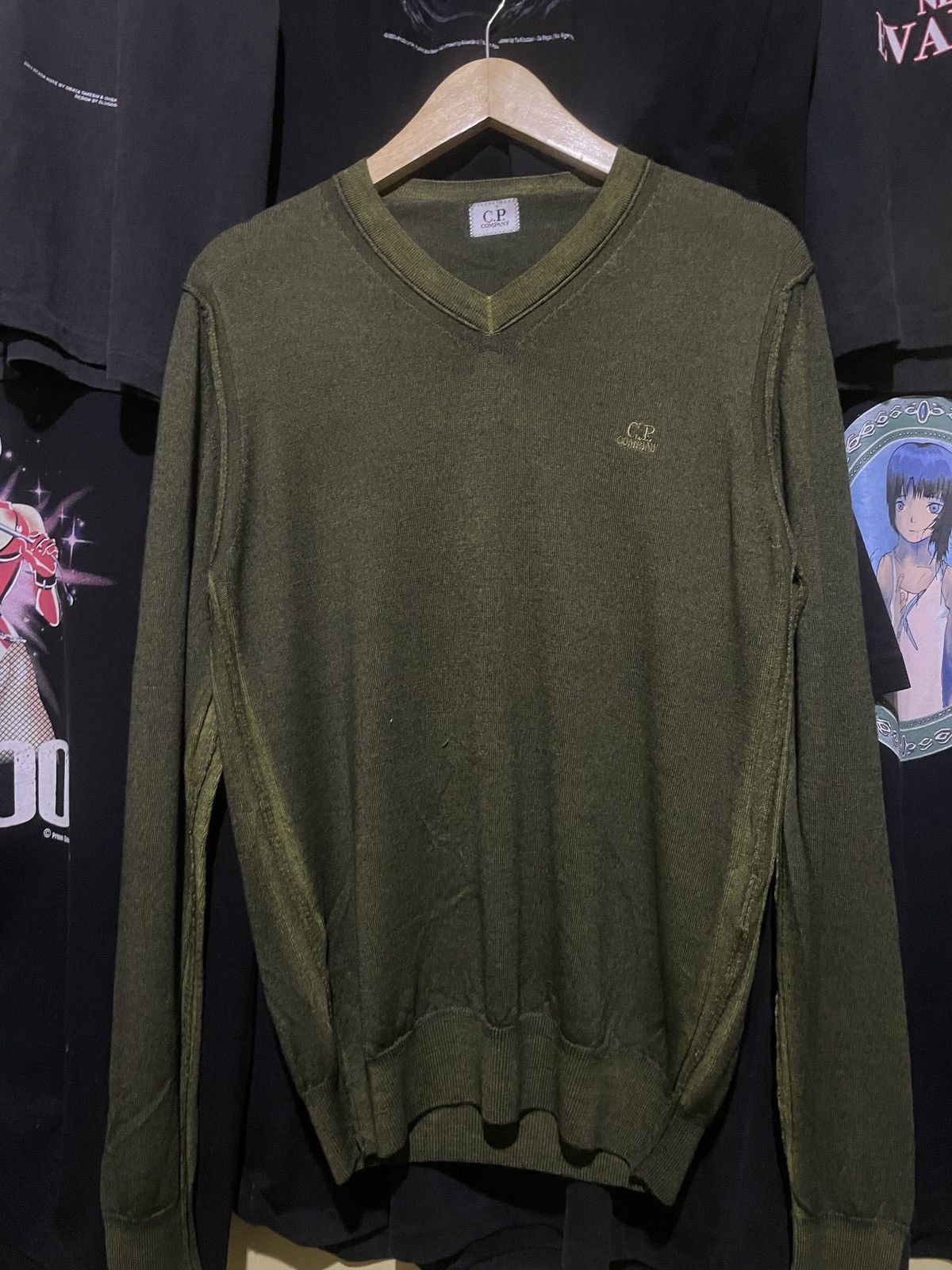 C.P. Company Vintage CP Company Knitsweat Shirt V Neck Jumper Size US M / EU 48-50 / 2 - 1 Thumbnail