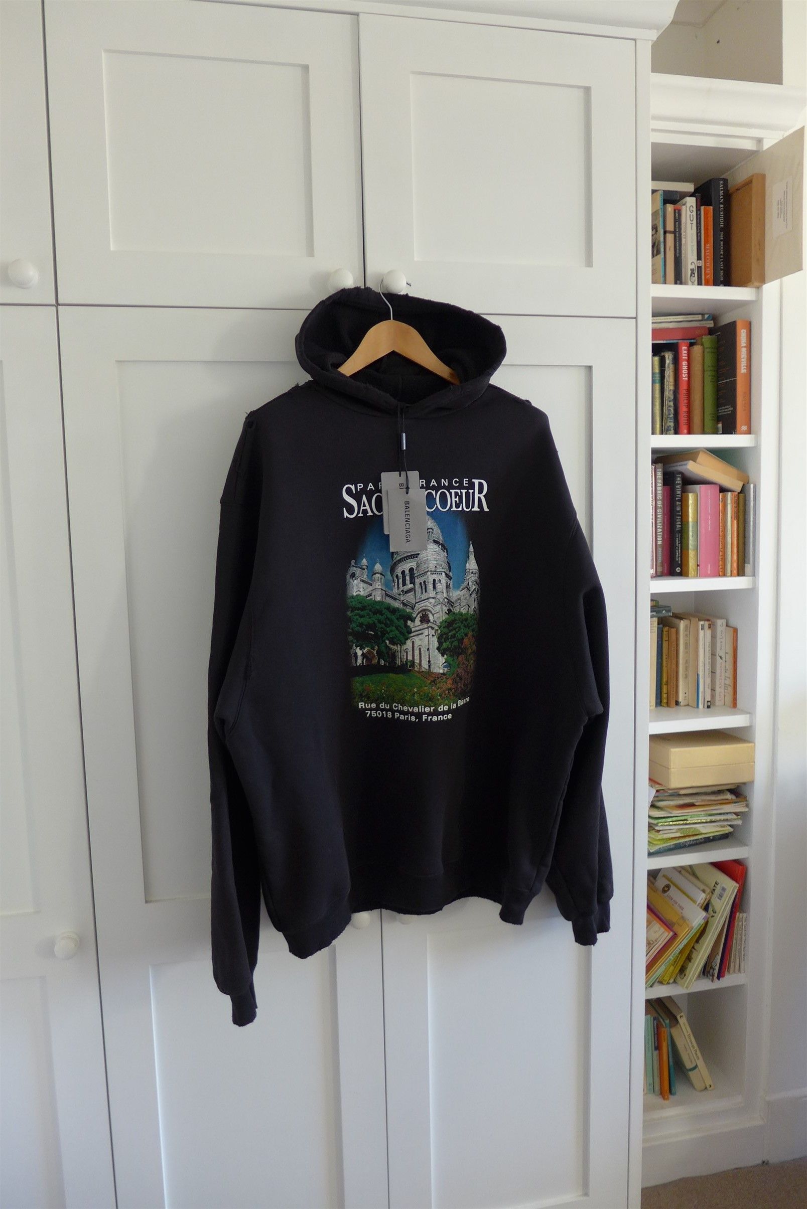 Balenciaga Balenciaga SS21 Sacré Coeur Hoodie - Black Cotton Size US M / EU 48-50 / 2 - 1 Thumbnail