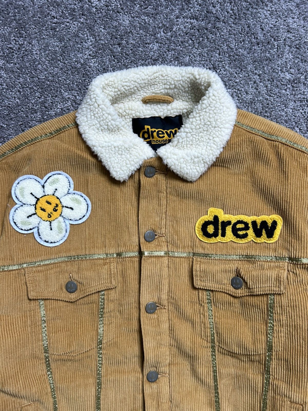 中国限定Drew House OX Corduroy Varsity Jaket（Jual drew