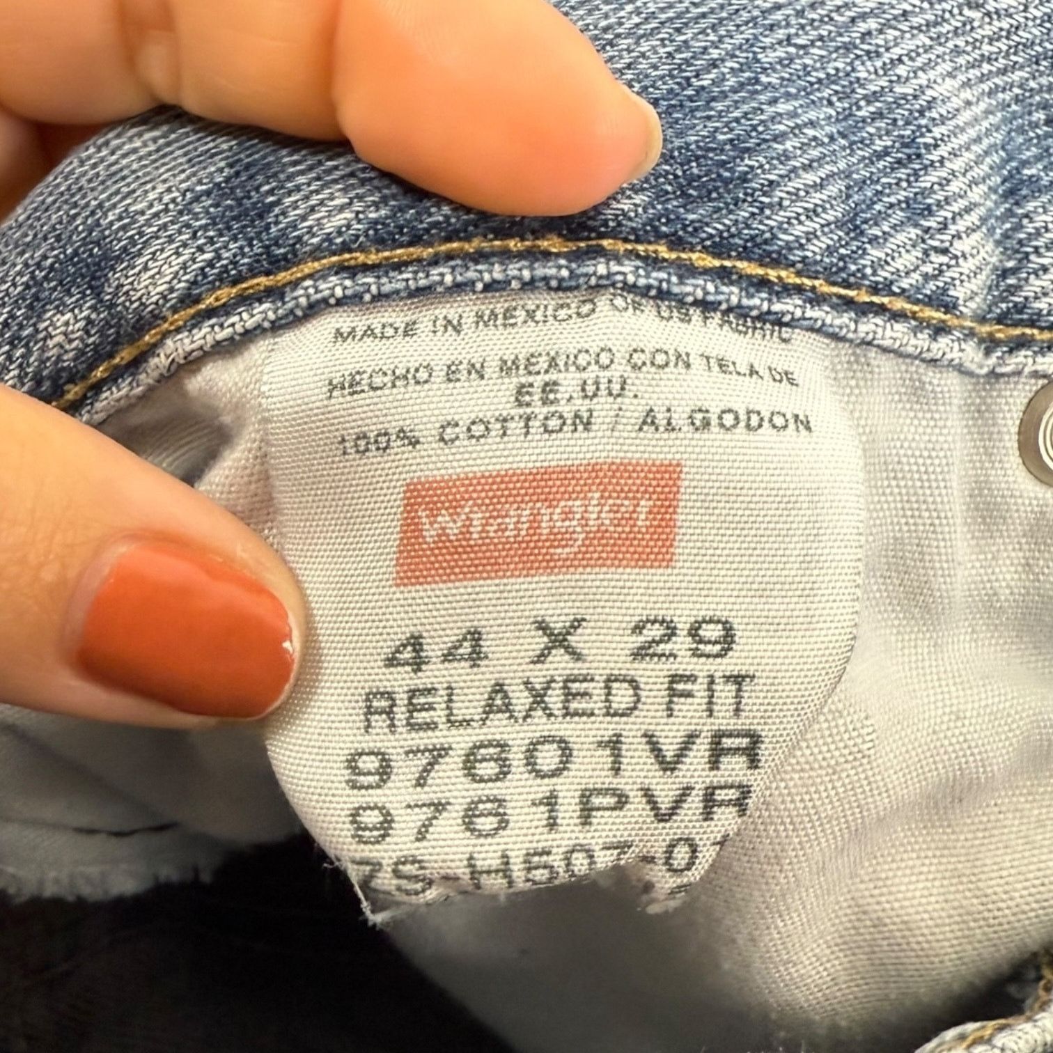 Wrangler Wrangler 2 Work Jeans Men's 44 x 29 Denim Fair Condition Size US 44 / EU 60 - 6 Thumbnail