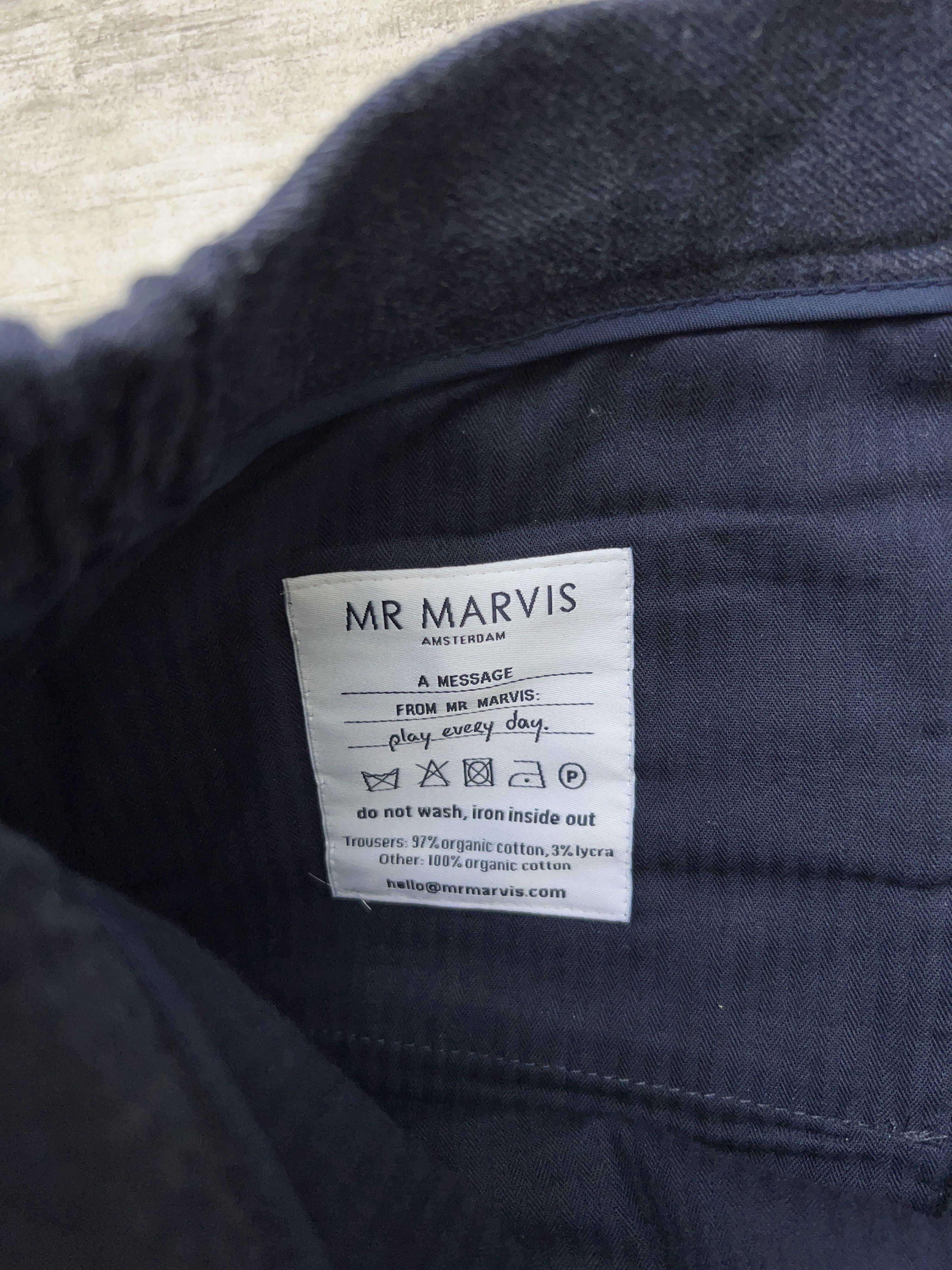 Designer Mens MR Marvis Cosmics Flannel Pants Trousers Size W34 L30 Size US 34 / EU 50 - 7 Thumbnail