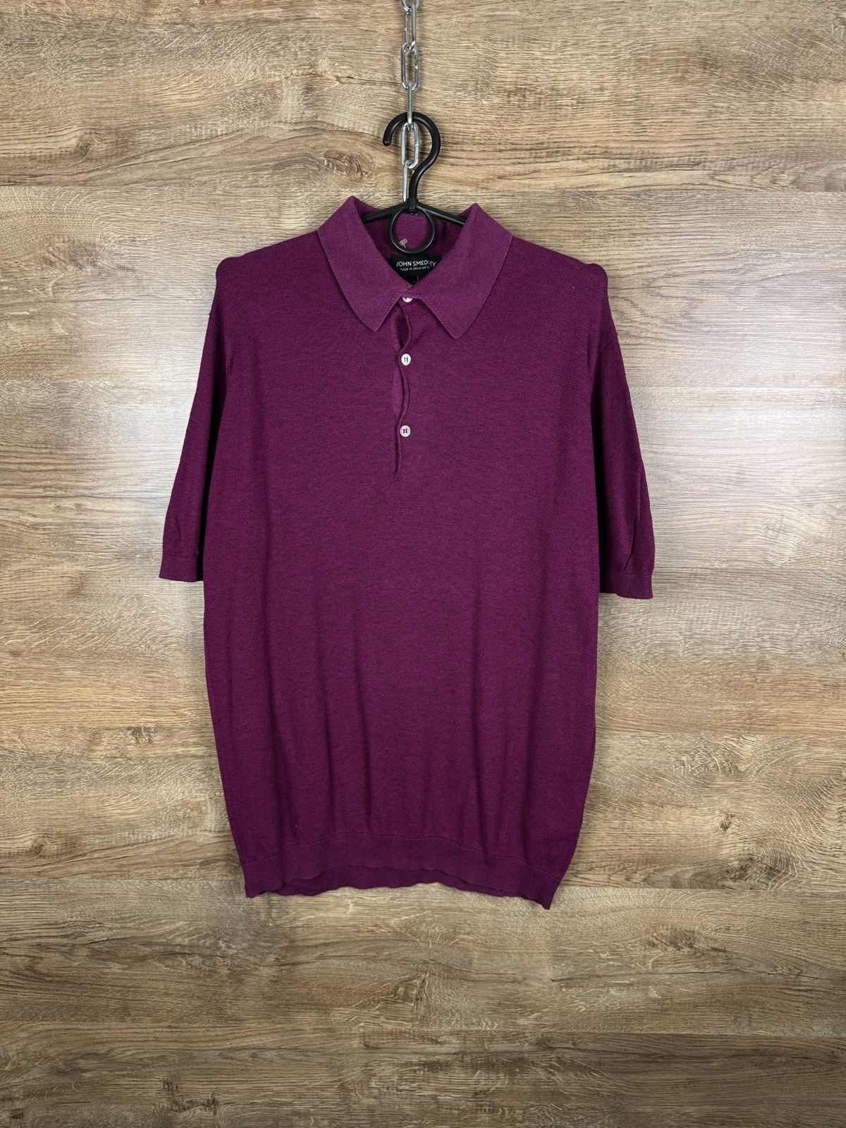 John Smedley Mens JOHN SMEDLEY SEA ISLAND COTTON polos T-shirt luxury Size US M / EU 48-50 / 2 - 1 Thumbnail