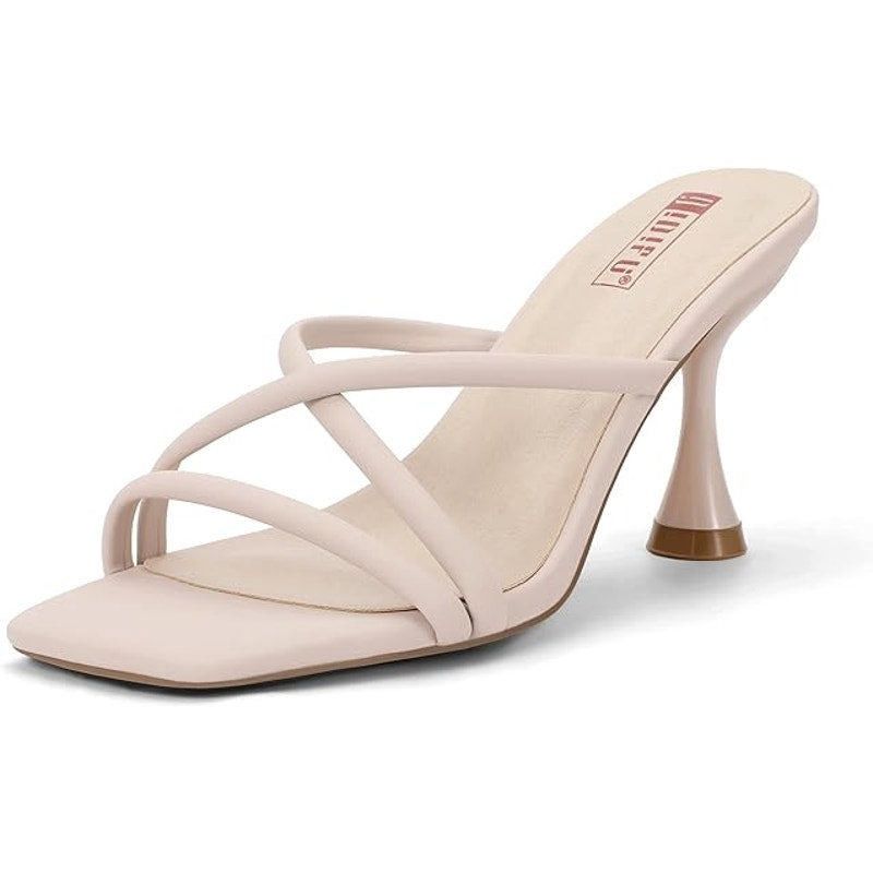 Other Idifu Women's Size 9 Pinkish Tan Open Toe Strappy Heels Size US 9 / IT 39 - 1 Thumbnail