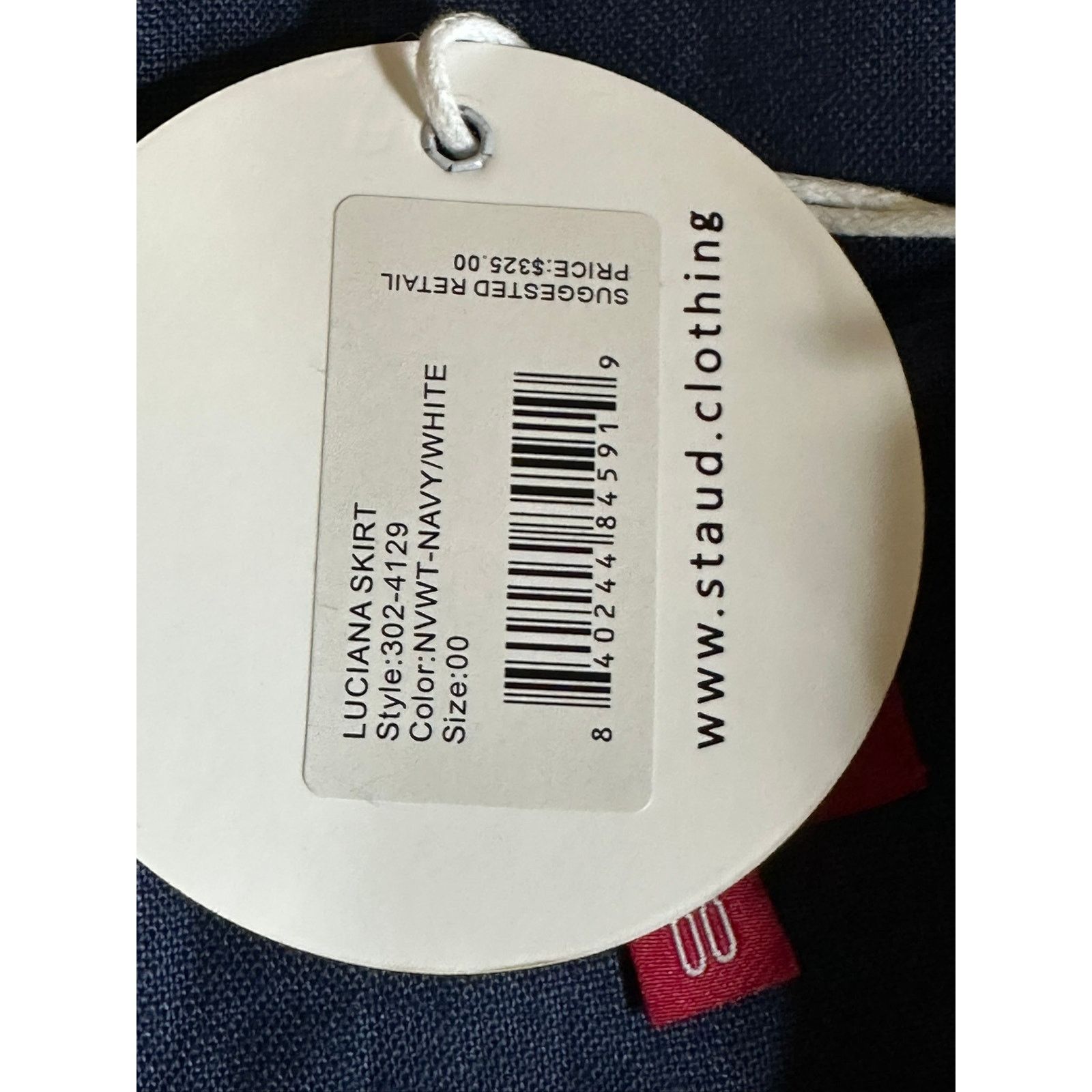 Staud Authentic Staud luciana skirt navy Size 24" / US 00 / IT 34 - 4 Thumbnail