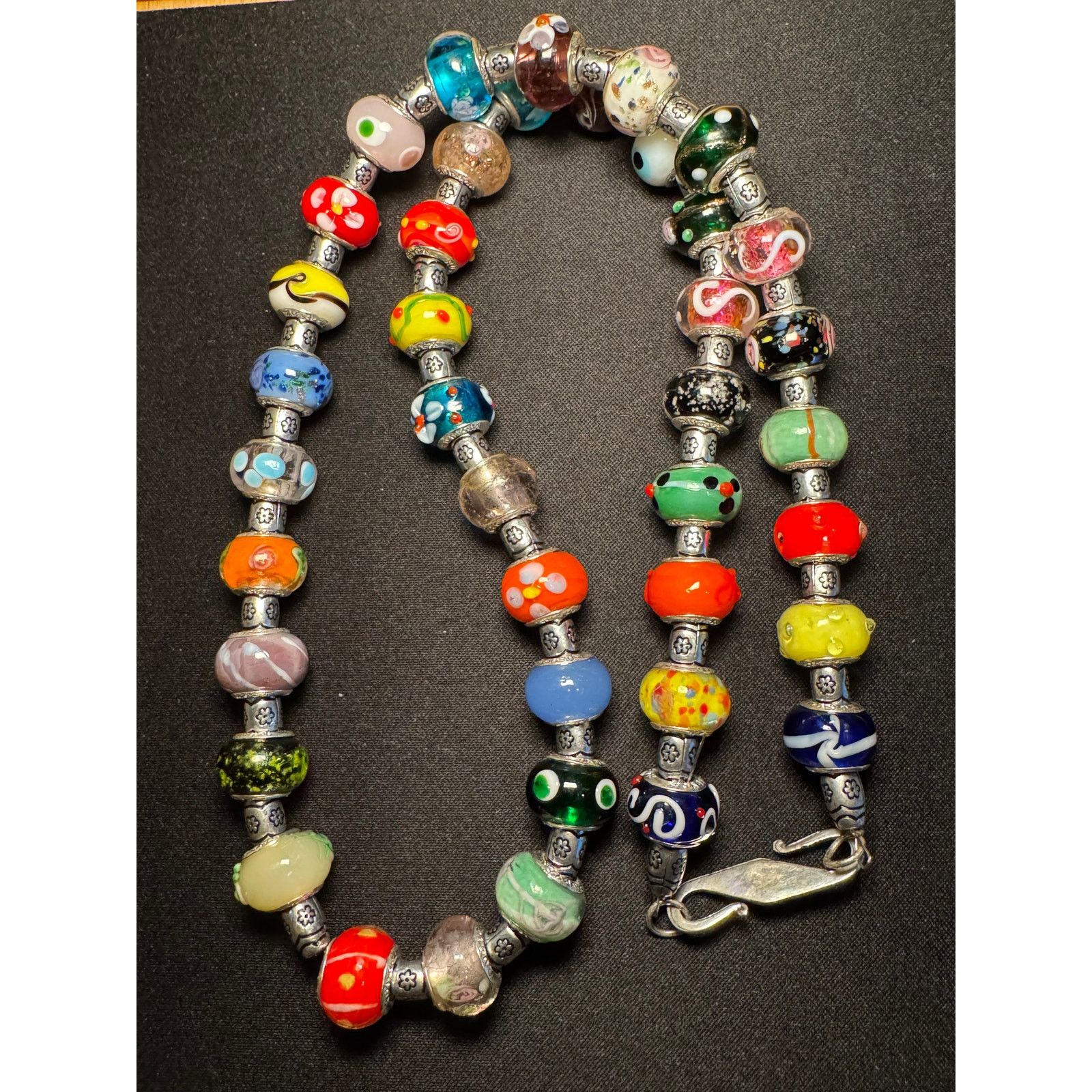 Other Lampwork Glass Beads Necklace 40 Beads 25in RubyCA Size ONE SIZE - 1 Thumbnail
