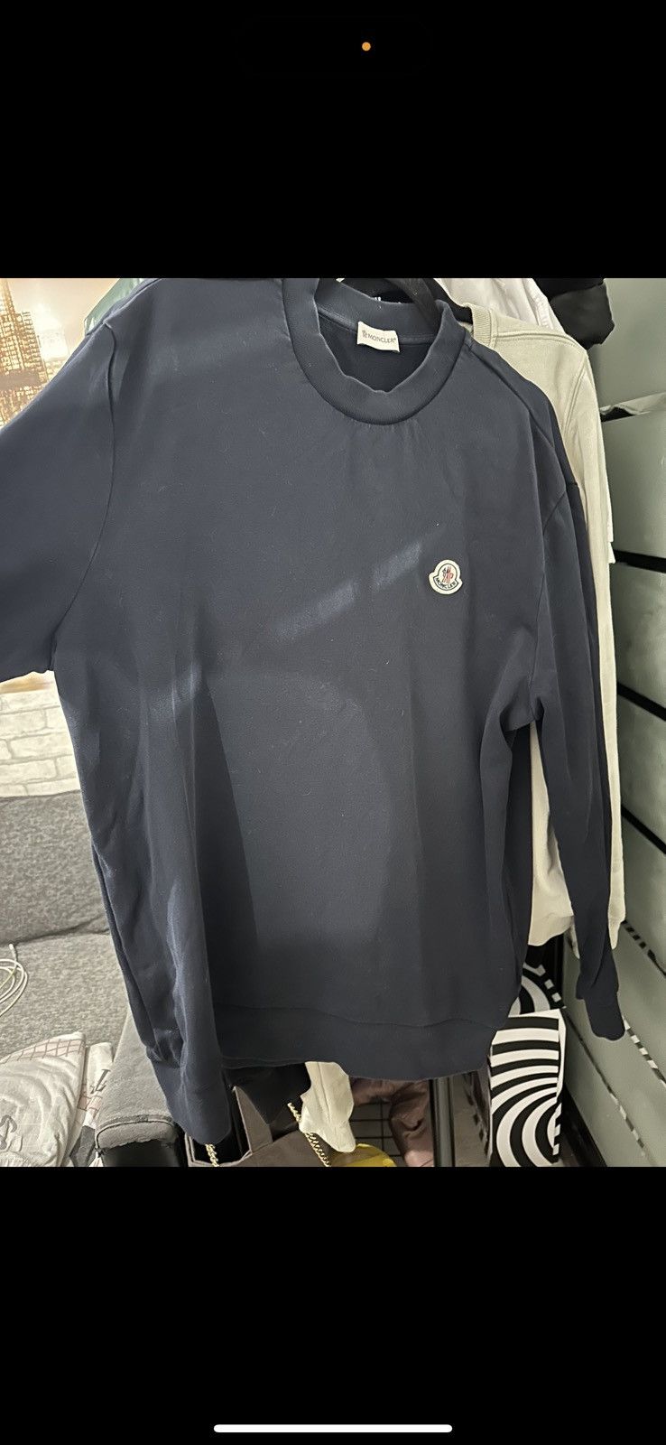 image of Moncler Sweatshirt in Navy, Men's (Size 2XL)