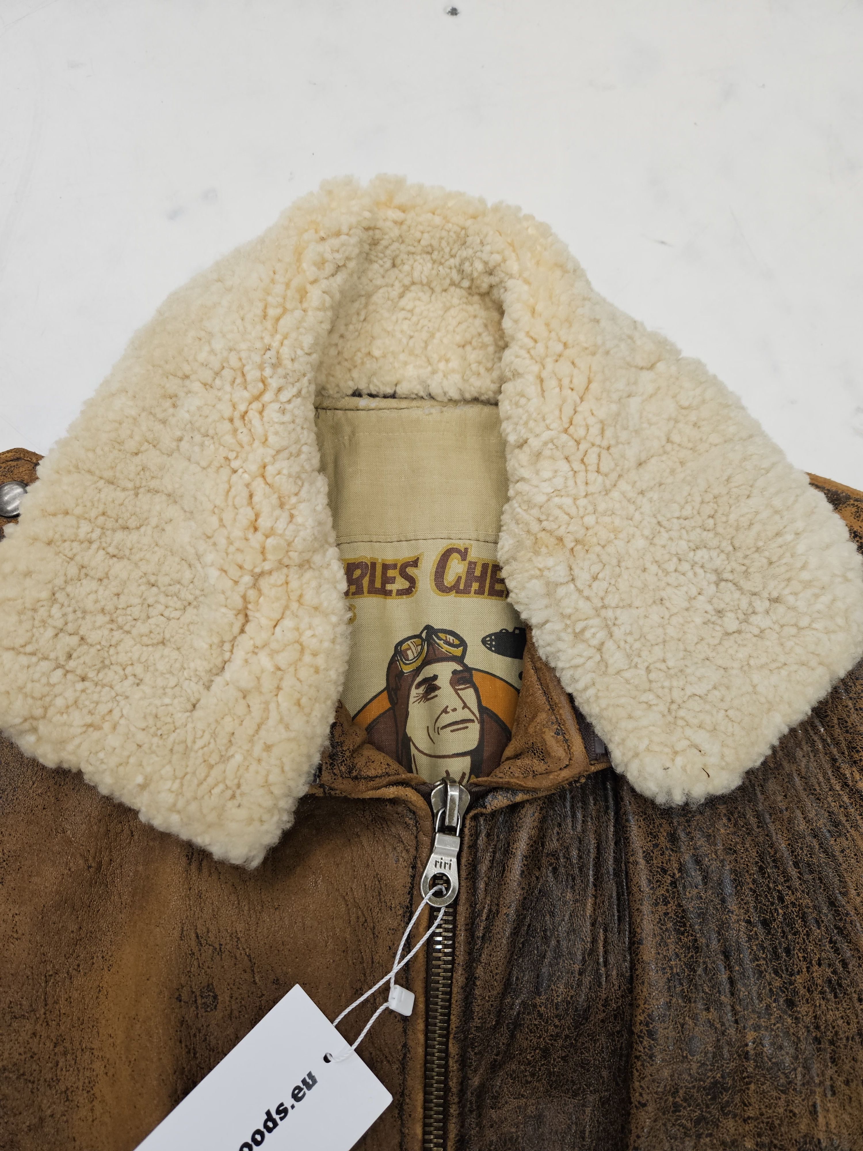 Chevignon Vintage chevignon distressed aviator bomber leather jacket Size US M / EU 48-50 / 2 - 10 Thumbnail