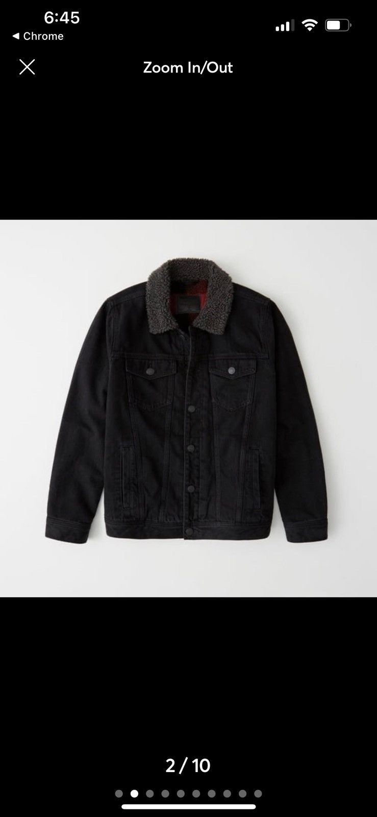 Abercrombie & Fitch Abercrombie & Fitch Men's Buffalo Plaid Sherpa Lined Jacket Size US S / EU 44-46 / 1 - 1 Thumbnail