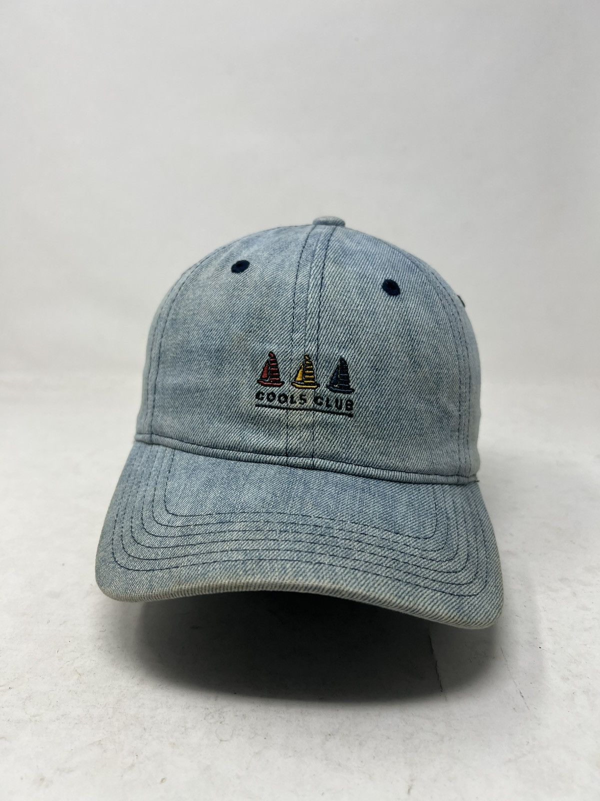 Japanese Brand Cools Club Fade Denim Classic Baseball Hat Size ONE SIZE - 1 Thumbnail