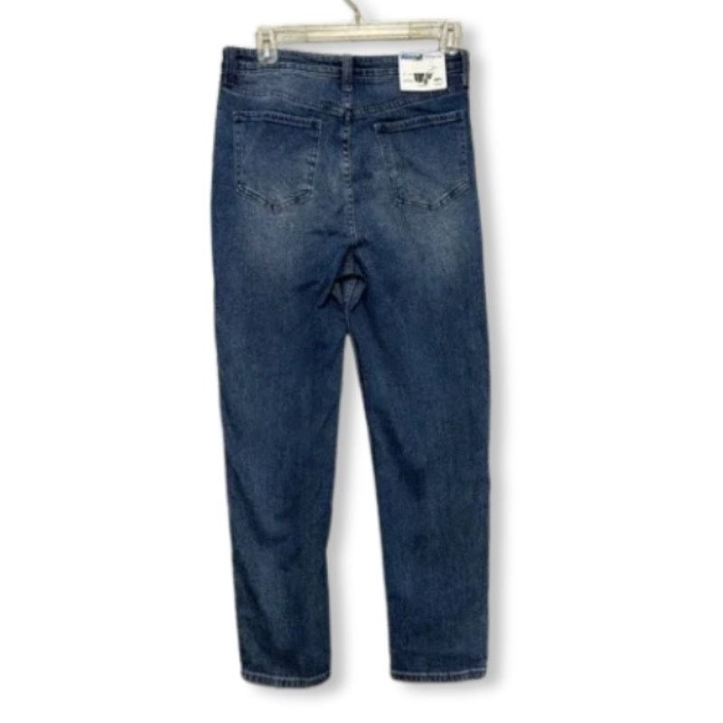 Other Abound Mom Jeans Straight Leg High Rise Button Fly Blue 27 Size 27" / US 4 / IT 40 - 4 Thumbnail