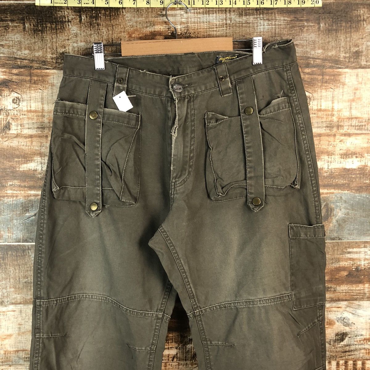 Japanese Brand × Oshkosh DL Oshkosh Green Cargo Multipocket Pants #C670 Size US 30 / EU 46 - 4 Thumbnail