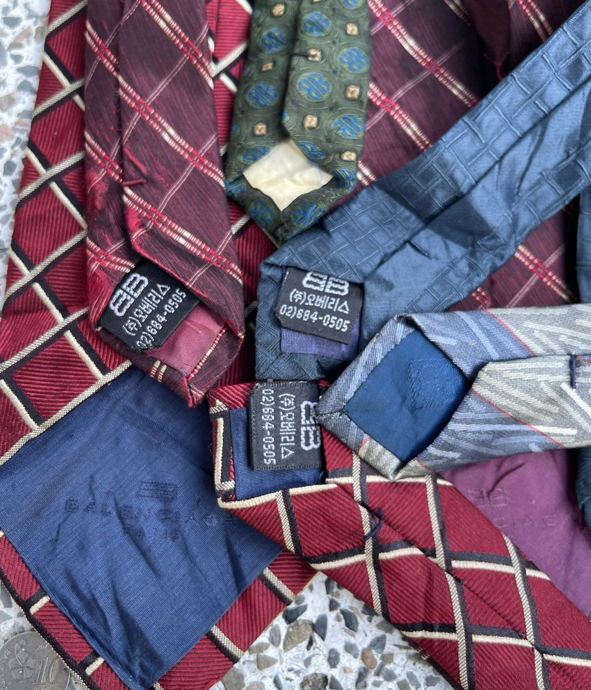 Balenciaga 🔥VINTAGE BALENCIAGA NECKTIE/TIE BUNDLE COMBO 5 PCS Size ONE SIZE - 13 Thumbnail