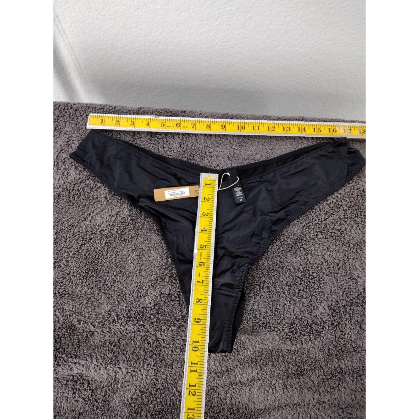SKIMS Skims Panties Cheeky Onyx 4X Plus Size Women's Low Rise Solid Color Underwear—Machine Washable, Lightweight, Opaque, Sexy, 1 Pack Size 40" / US 18 - 4 Thumbnail