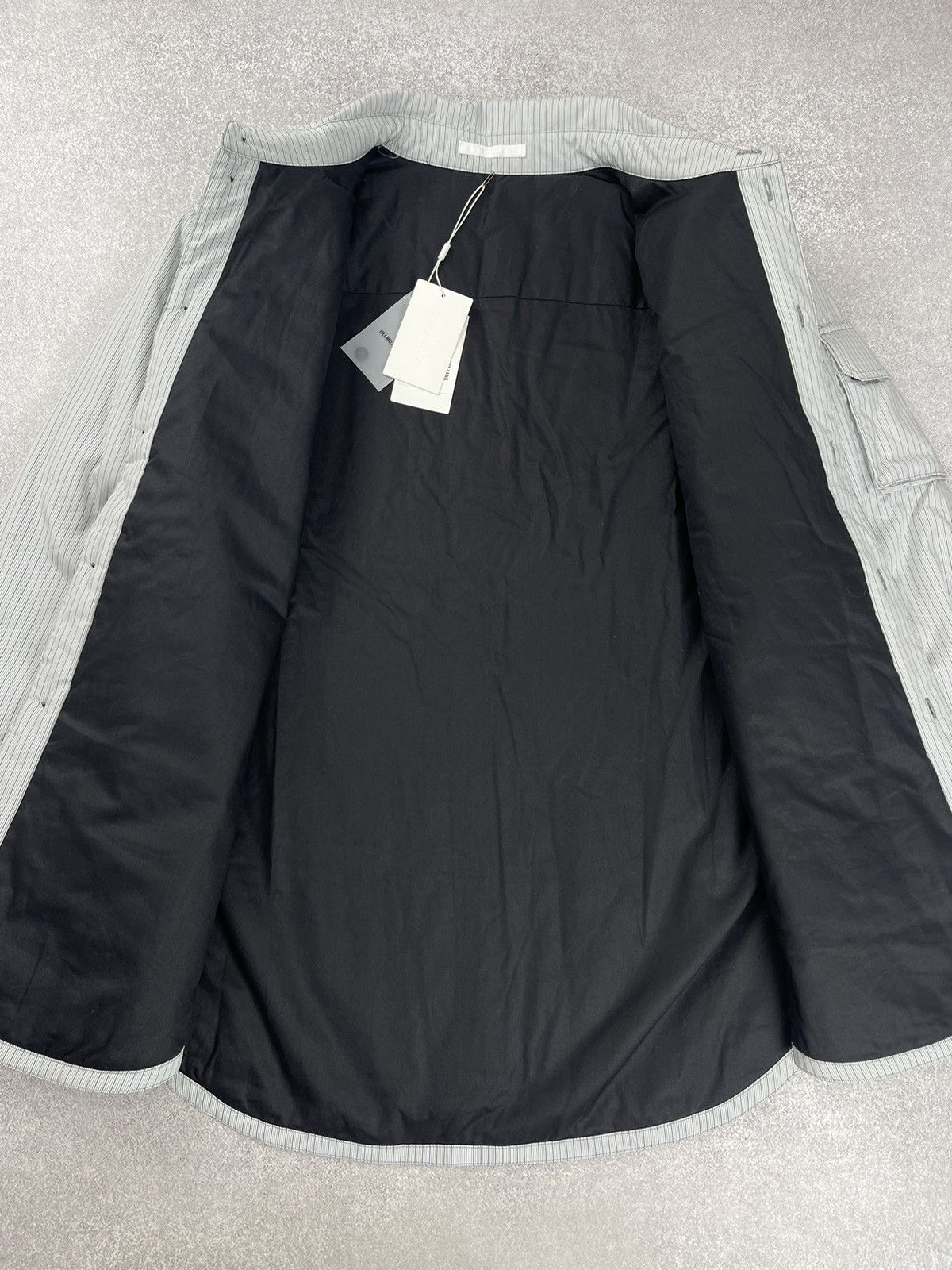 Helmut Lang Helmut Lang Striped Button Up Shirt Jacket Size L Size US L / EU 52-54 / 3 - 10 Thumbnail