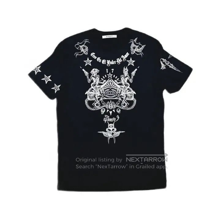 Givenchy Givenchy Round Neck Printed Short Sleeve T-Shirt. Size US M / EU 48-50 / 2 - 1 Thumbnail