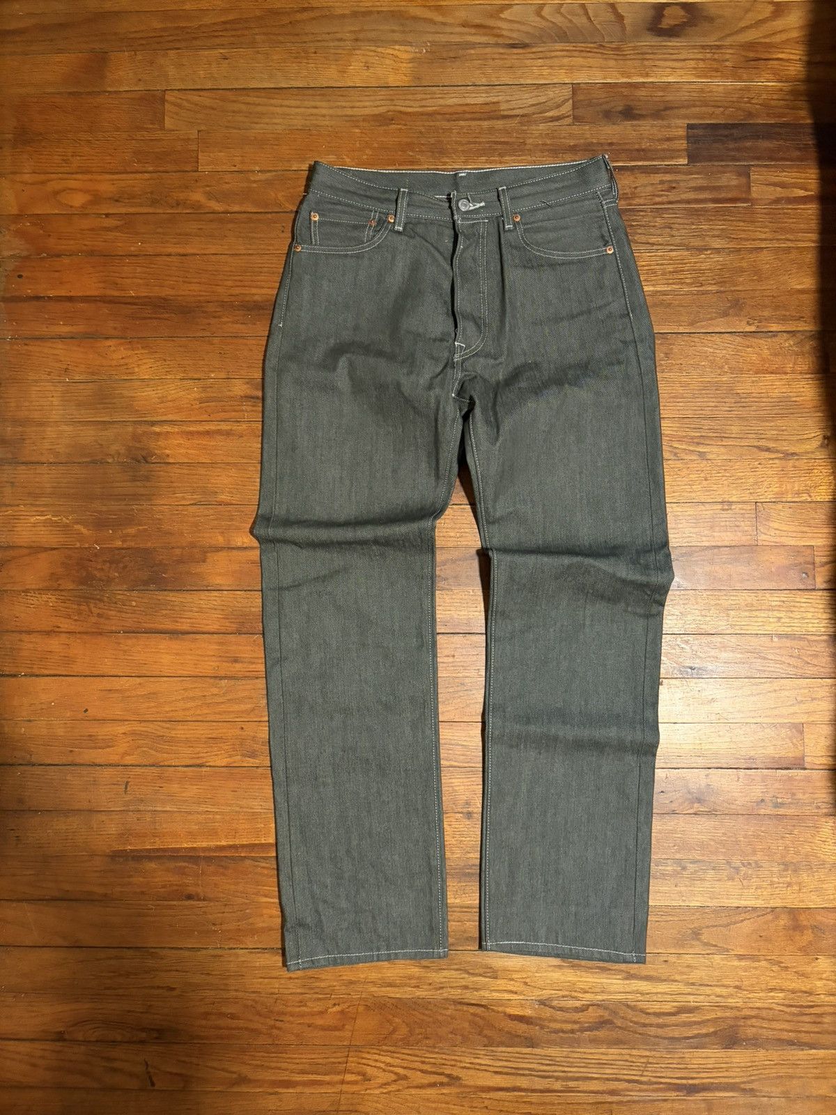 Levi's Olive Denim Jeans Size US 32 / EU 48 - 1 Thumbnail