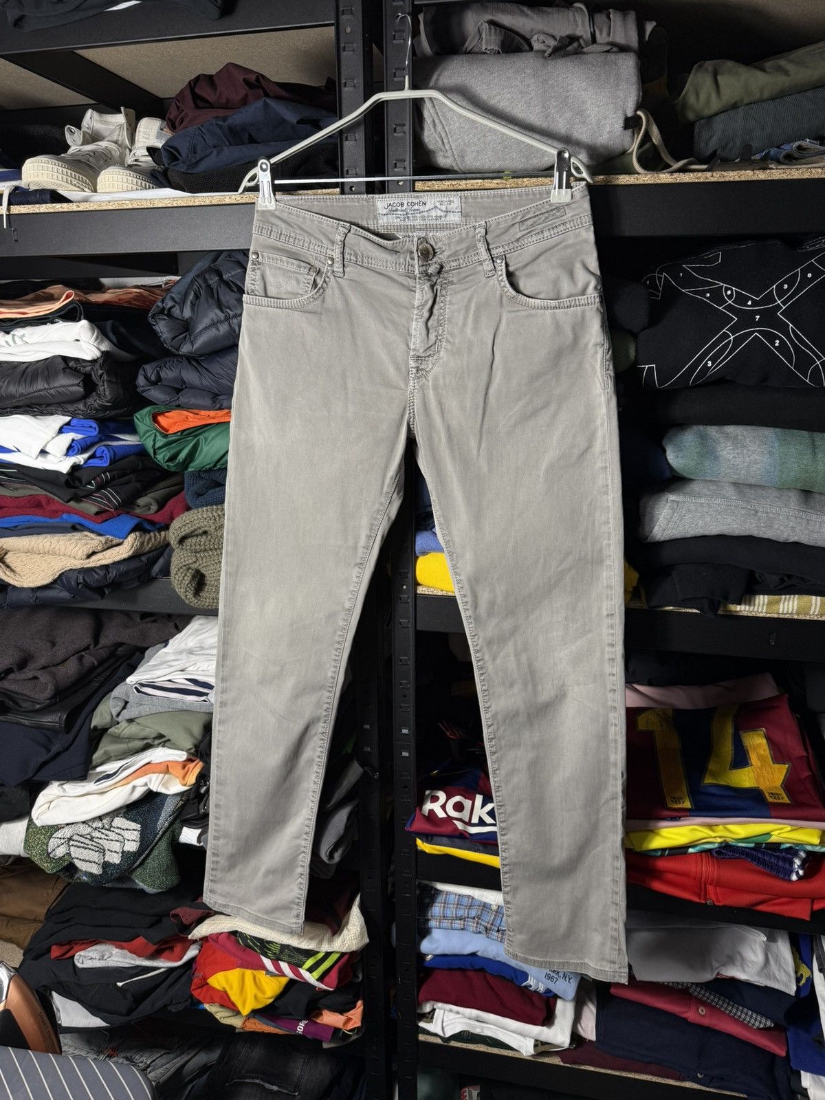Jacob Cohen Jacob Cohen Jeans Grey Slim Fit Designer Denim Stretch Pants Size US 31 - 1 Thumbnail